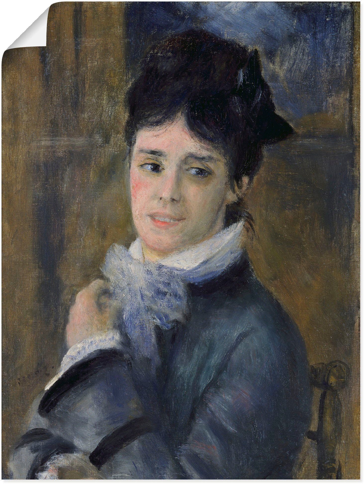 Artland Wandbild Bildnis der Frau als versch. Leinwandbild, Poster Madame Größen in 1872, (1 Claude Monet. St), oder Wandaufkleber