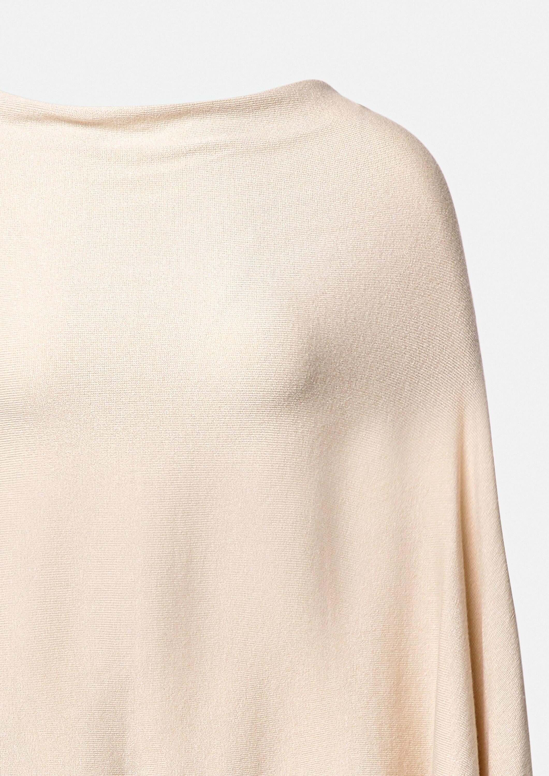 comma Poncho Indoor-Poncho Feinstrick-Poncho mit Quasten