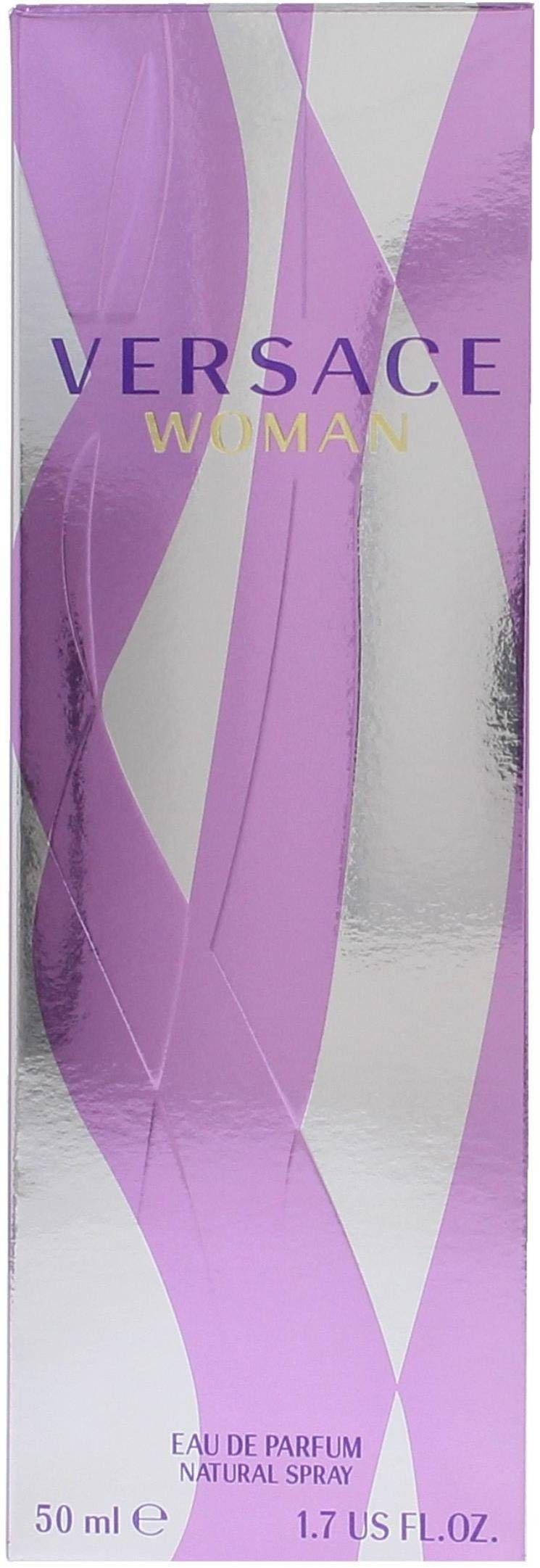 Versace Eau de Parfum Woman, Orientalischer Duft mit Jasmin, Himbeere, Lotos und Bernstein.