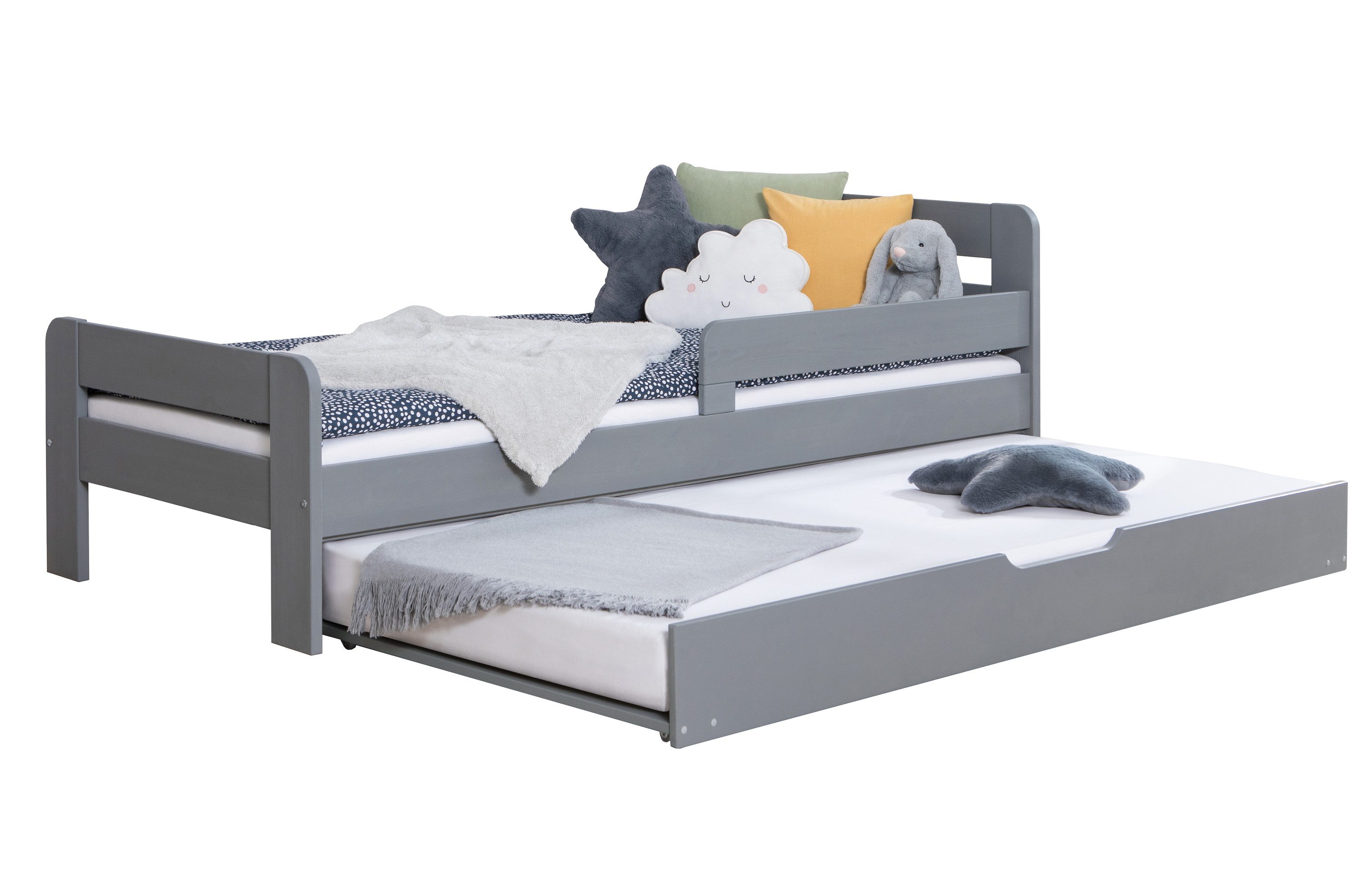 Bettgestell Einzelbett Kinderbett Jugendbett "Bennet" mit