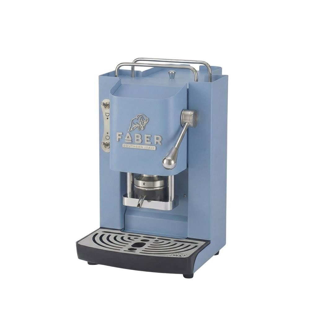 Faber Coffee Machines Kaffeepadmaschine Pro Deluxe 3.0 Chrom Espressomaschine, 44mm ESE Pads, Chrom-Details mit hochwertigem 3D-Logo