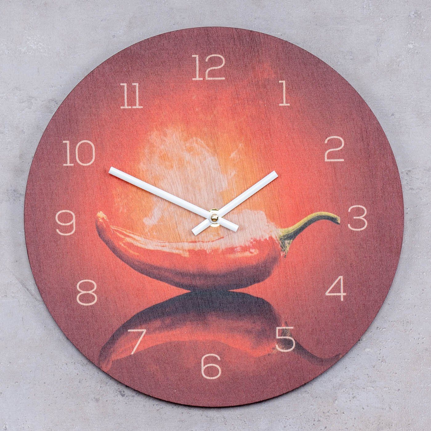 Levandeo® Wanduhr (Wanduhr Holz 30x30cm Rund günstig online kaufen