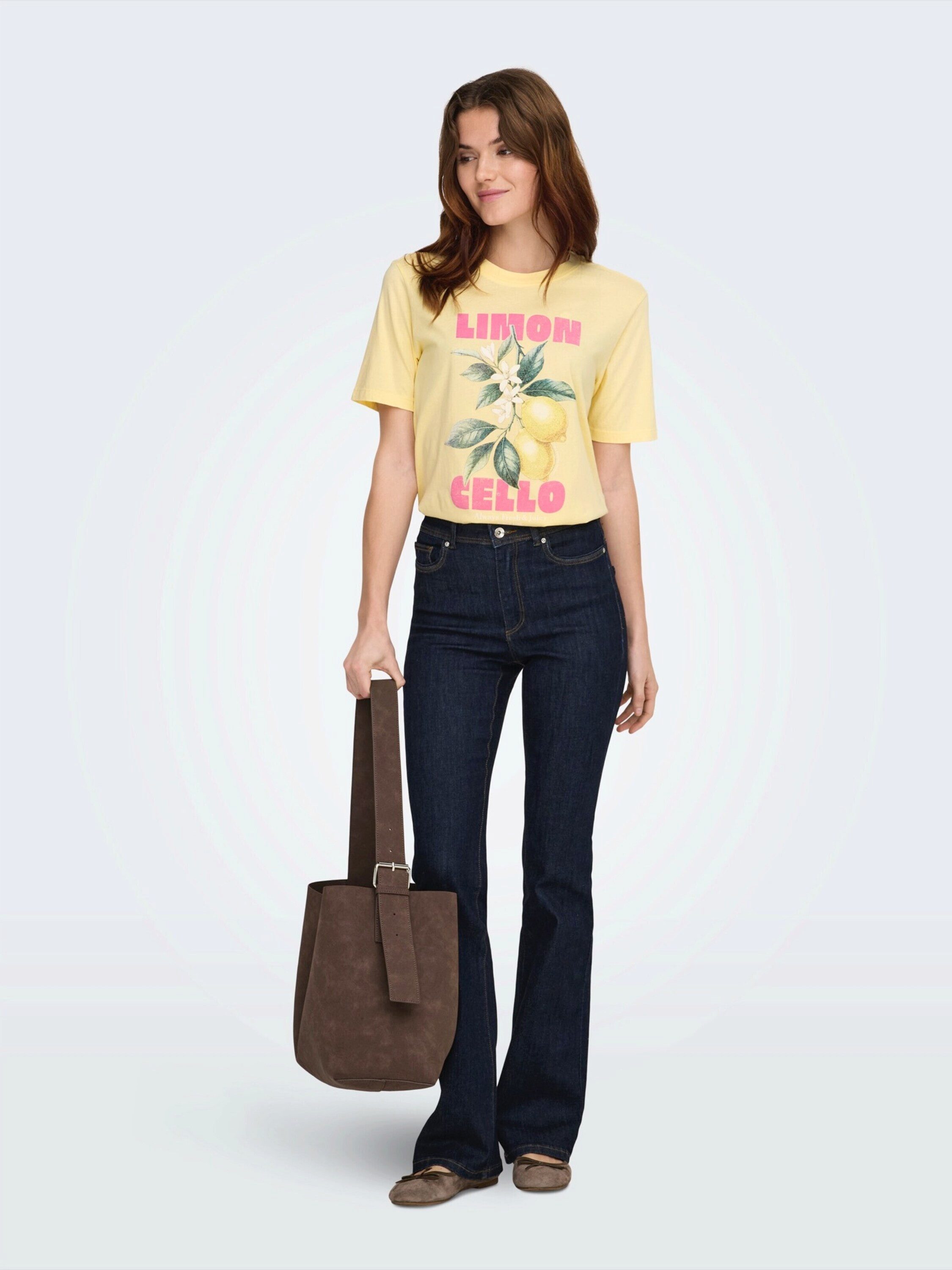 ONLY T-Shirt ONLLucy Monja (1-tlg) Plain/ohne Details – Bild 3 von 5