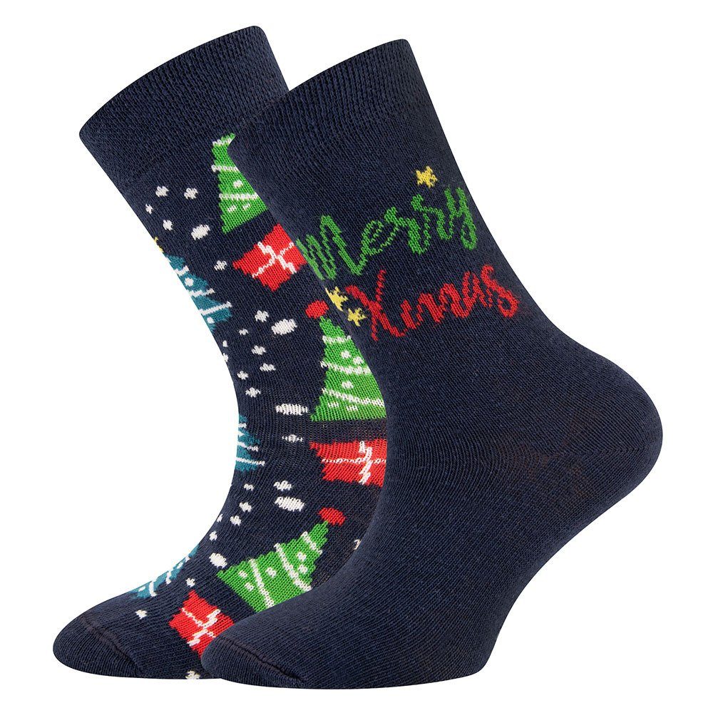 Ewers Socken Socken Merry Xmas (2-Paar)
