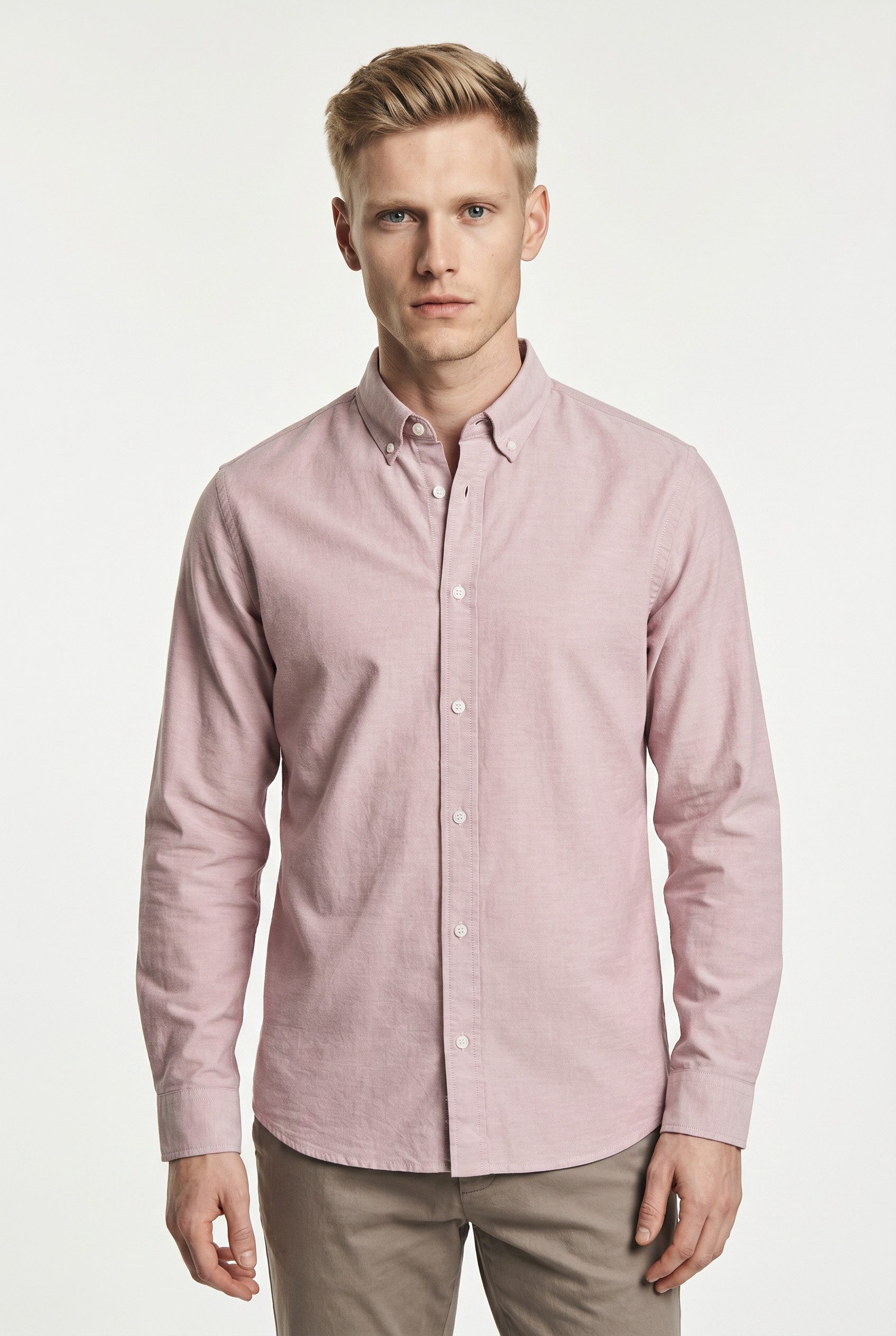 Jack & Jones Langarmhemd JPRBLUHARVEY OXFORD L/S SHIRT SN Baumwolle, regular fit