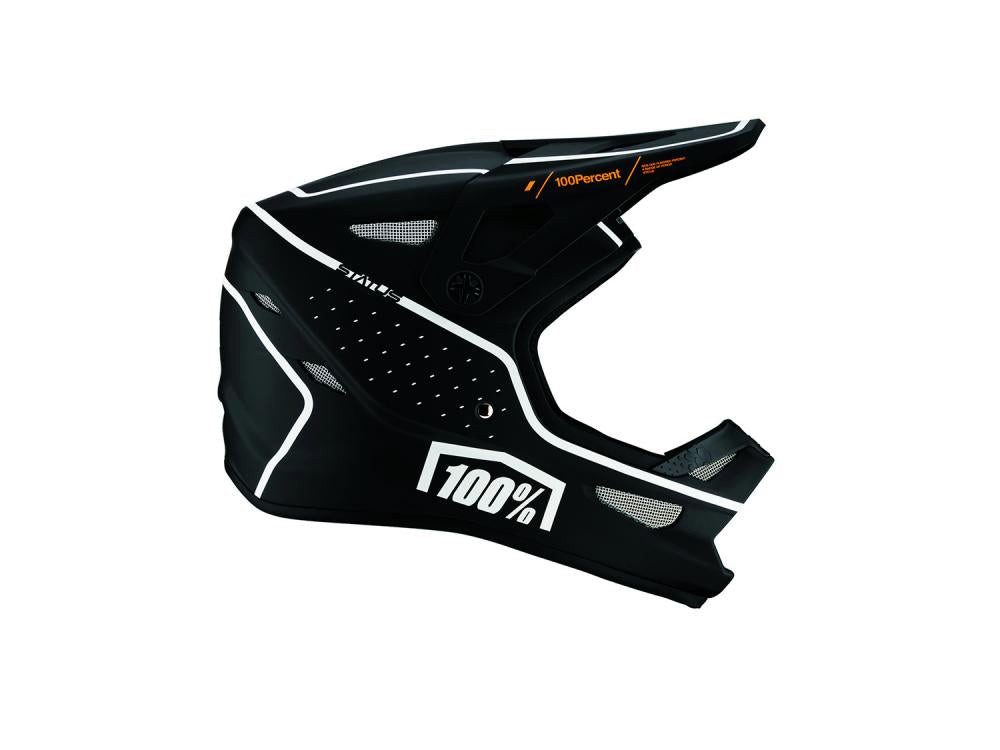 100% Fahrradhelm 100% Status helmet XL Dreamflow Black - leichter Fullface-Helm mit Top