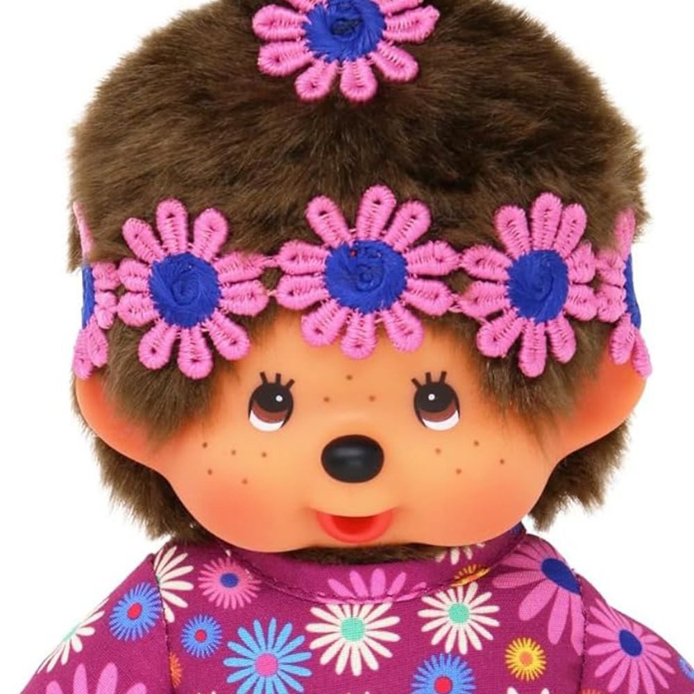 Monchhichi Plüschfigur Hippie Mädchen im Kleid 20 cm Monchhichi Puppe mit e günstig online kaufen