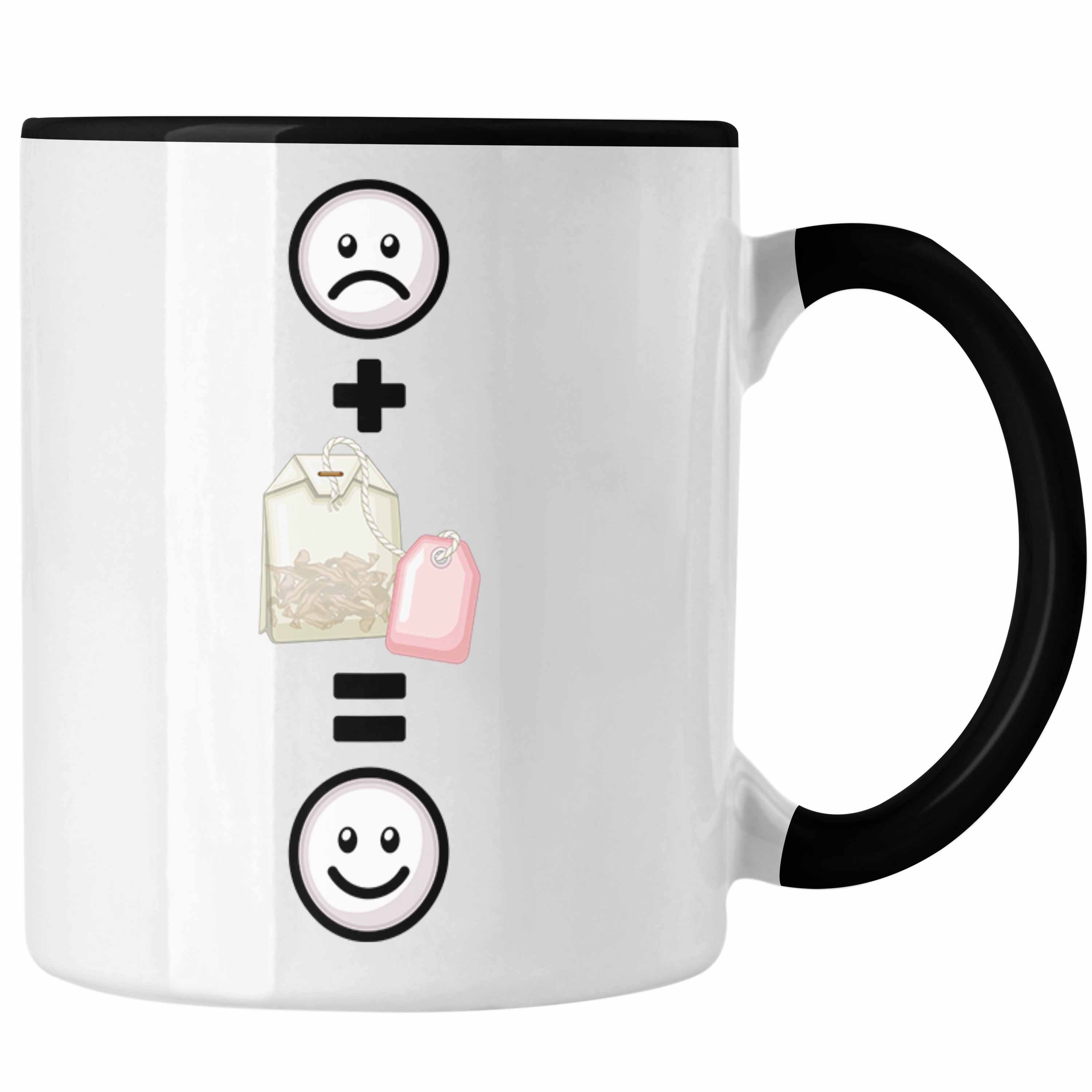 Trendation Tasse Tee Tasse Geschenk für Tee-Liebhaber Teetasse Lustige Geschenkidee :(