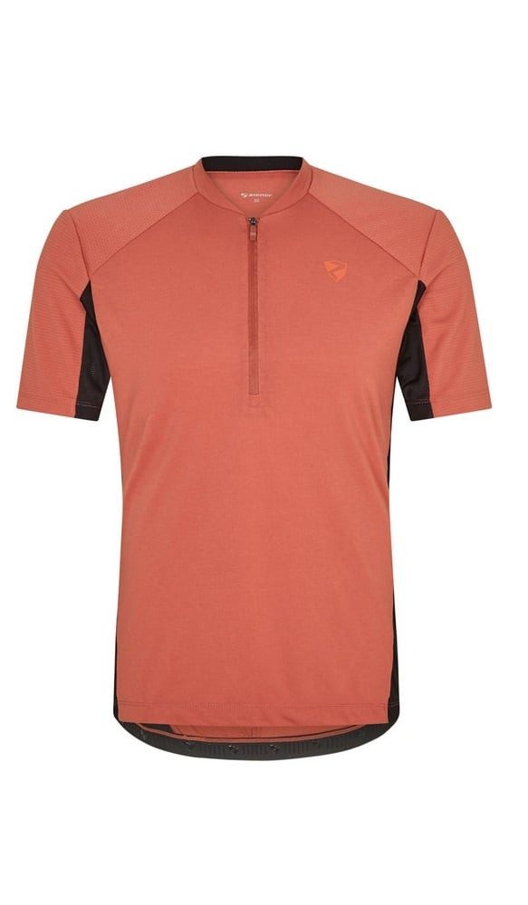 Ziener T-Shirt Fahrrad-Shirt Nadex (Front-Reißverschluss, Mesheinsätze)