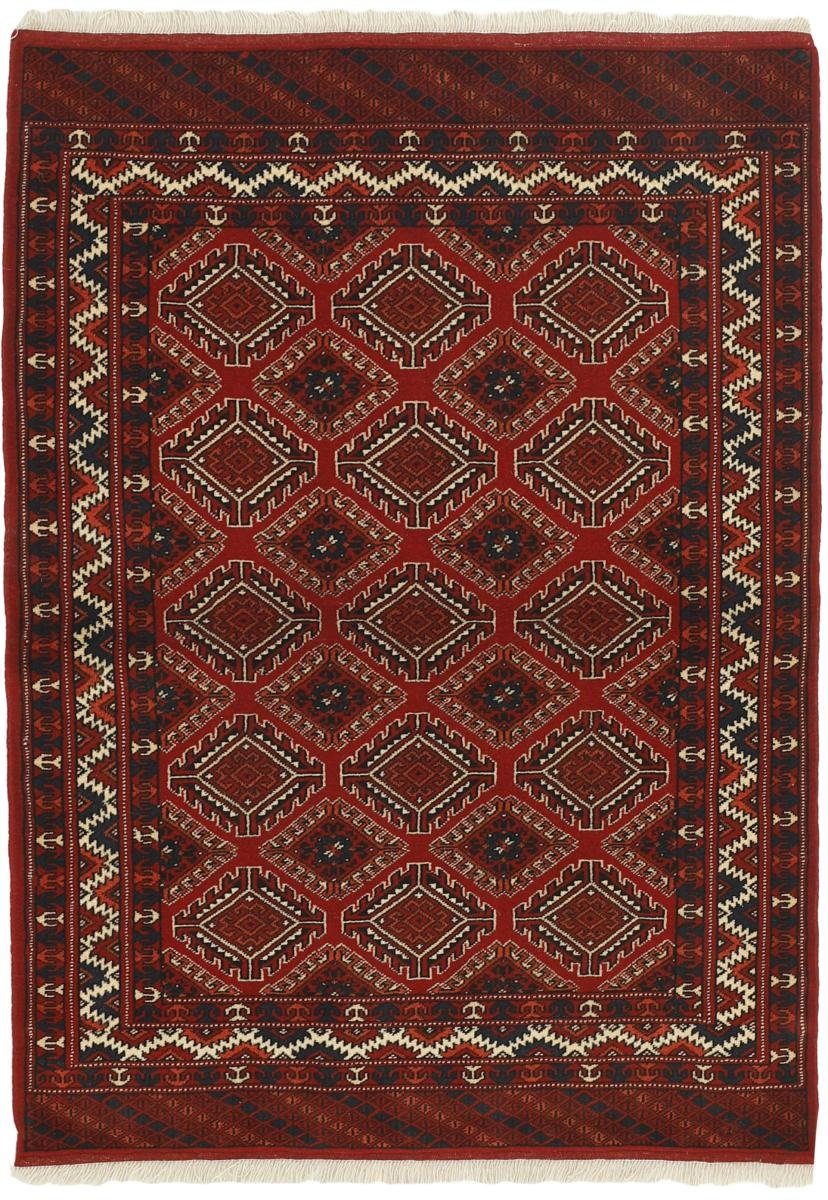 Orientteppich Turkaman 105x149 Handgeknüpfter Orientteppich / Perserteppich, Nain Trading, rechteckig, Höhe: 6 mm