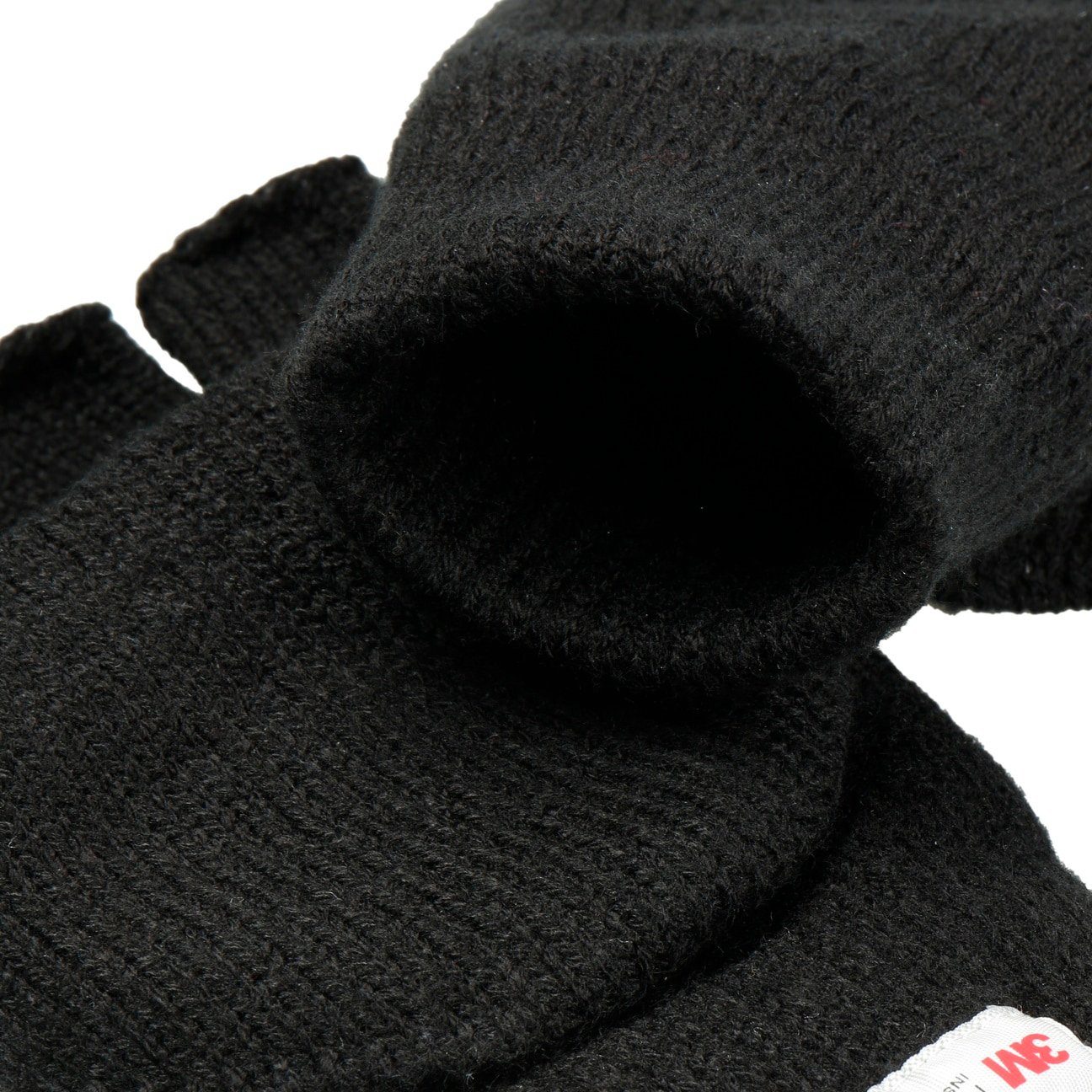Lipodo Strickhandschuhe fingerlose mit schwarz Futter Handschuhe