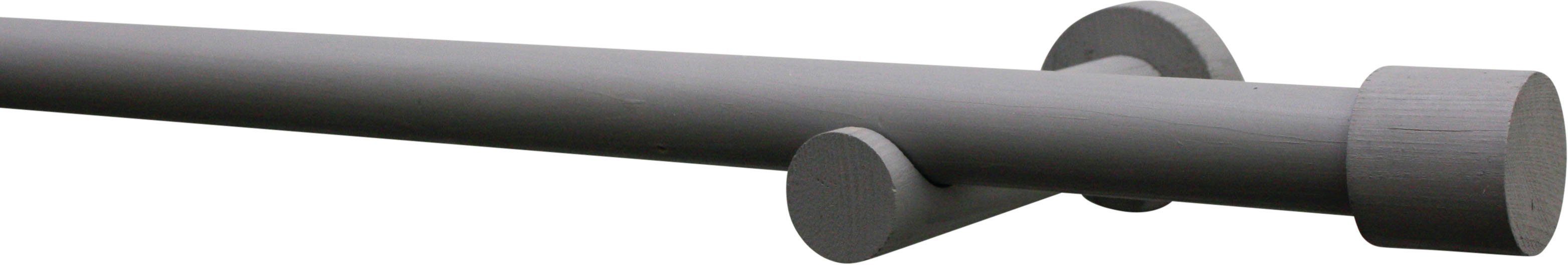 SCHÖNER WOHNEN-Kollektion Gardinenstange Set Mira 1-Lauf Ø 25 mm, Ø 25 mm, 1-läufig, mit Bohren, Holzwerkstoff, mit Bohren, verschraubt, Wandmontage Gardinenstangen Set Mira Ø 25 mm