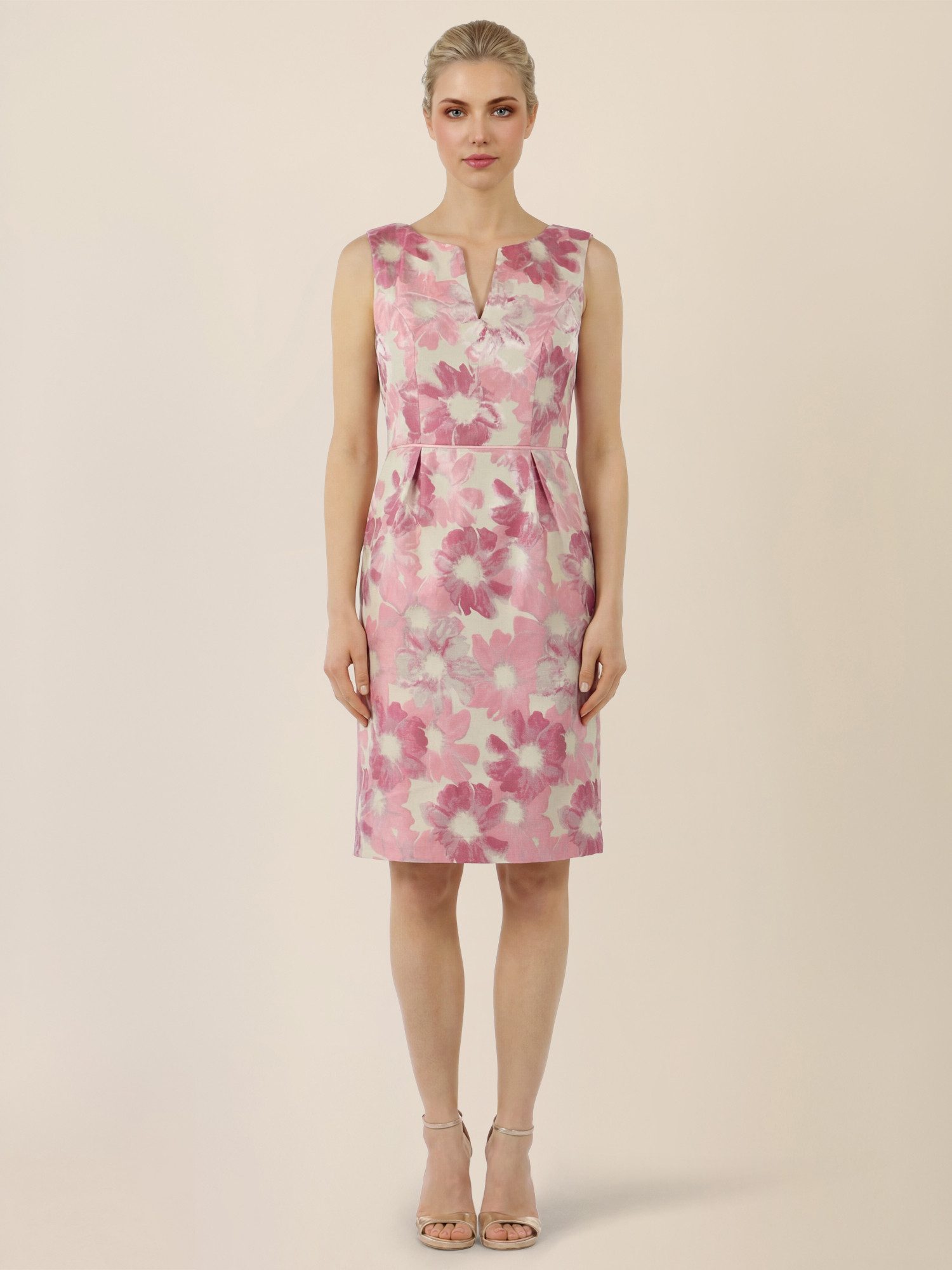 Apart Cocktailkleid mit floralem Jacquard