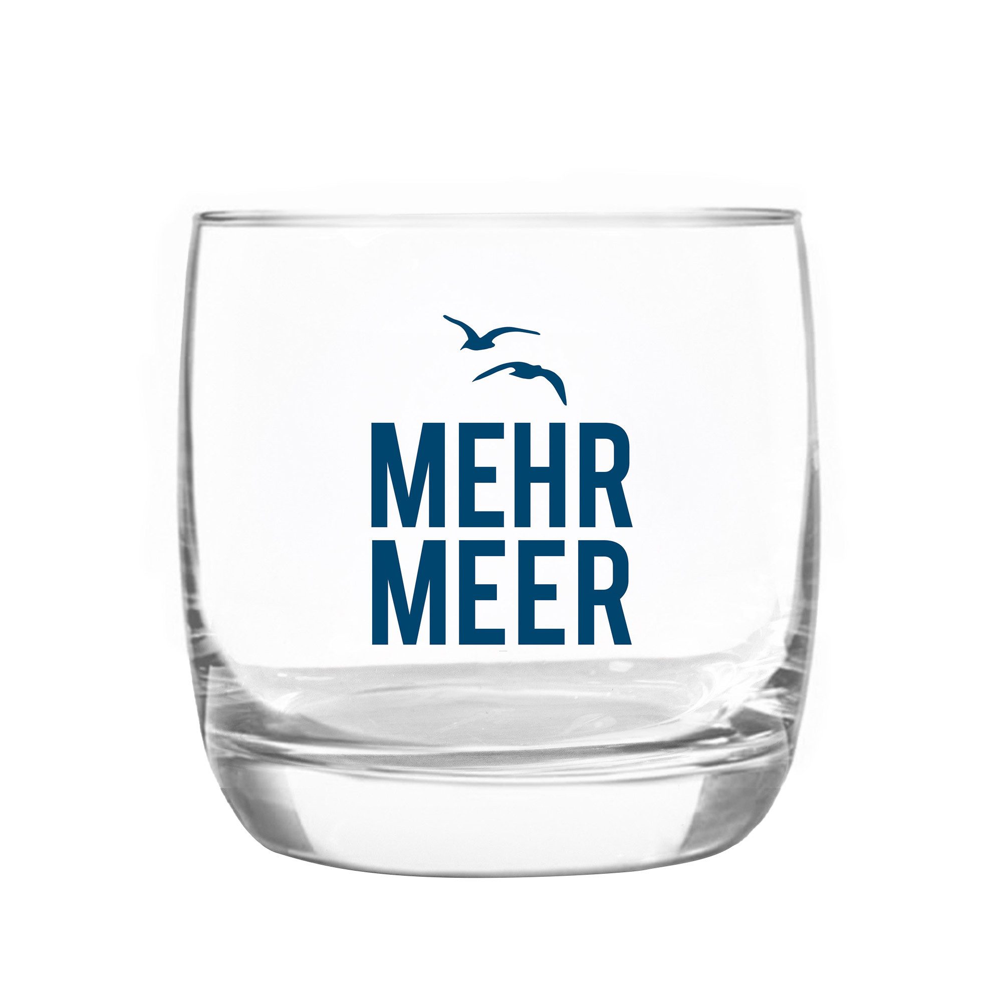 Bow & Hummingbird Whiskyglas Kristallglas "Mehr Meer" made in EU, Kristallglas