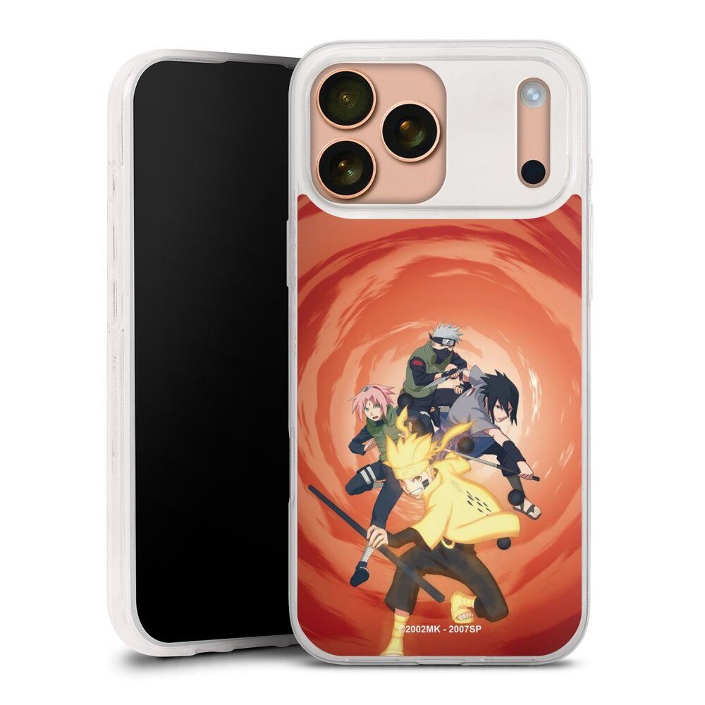 DeinDesign Handyhülle Naruto Shippuden Sasuke Sakura Naruto Team 7, Apple iPhone 17 Pro Max Slim Case Silikon Hülle Ultra Dünn Schutzhülle