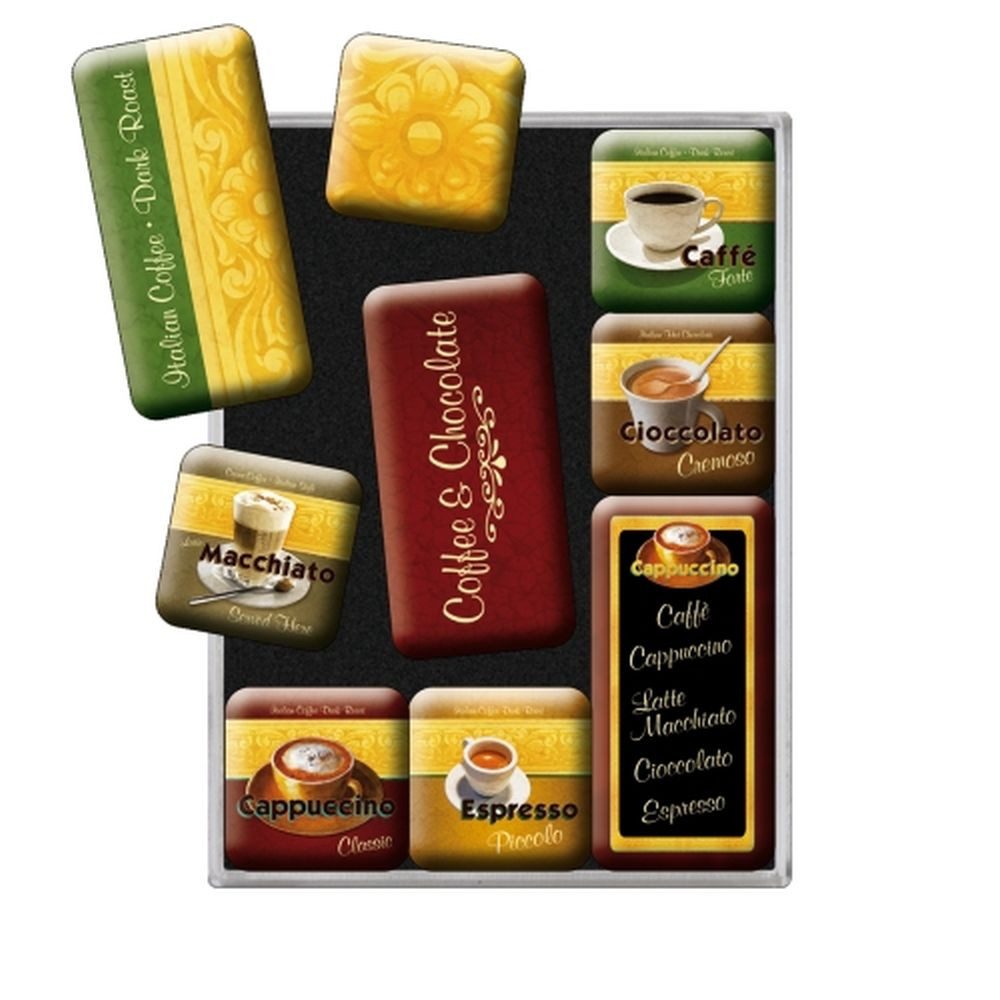 Nostalgic-Art Magnet 9tlg. Magnetset - Coffee & Chocolate