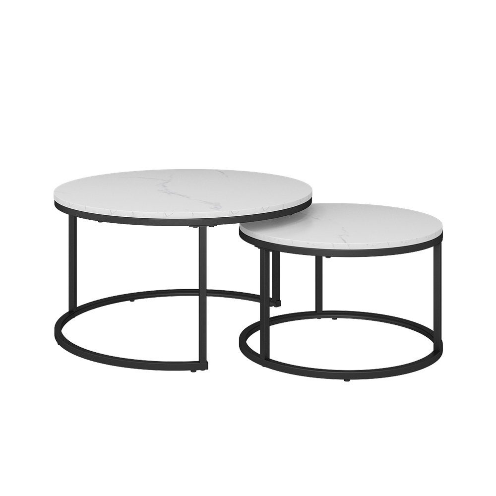 Vicco Couchtisch Montreal, Marmor Weiß, 77 günstig online kaufen