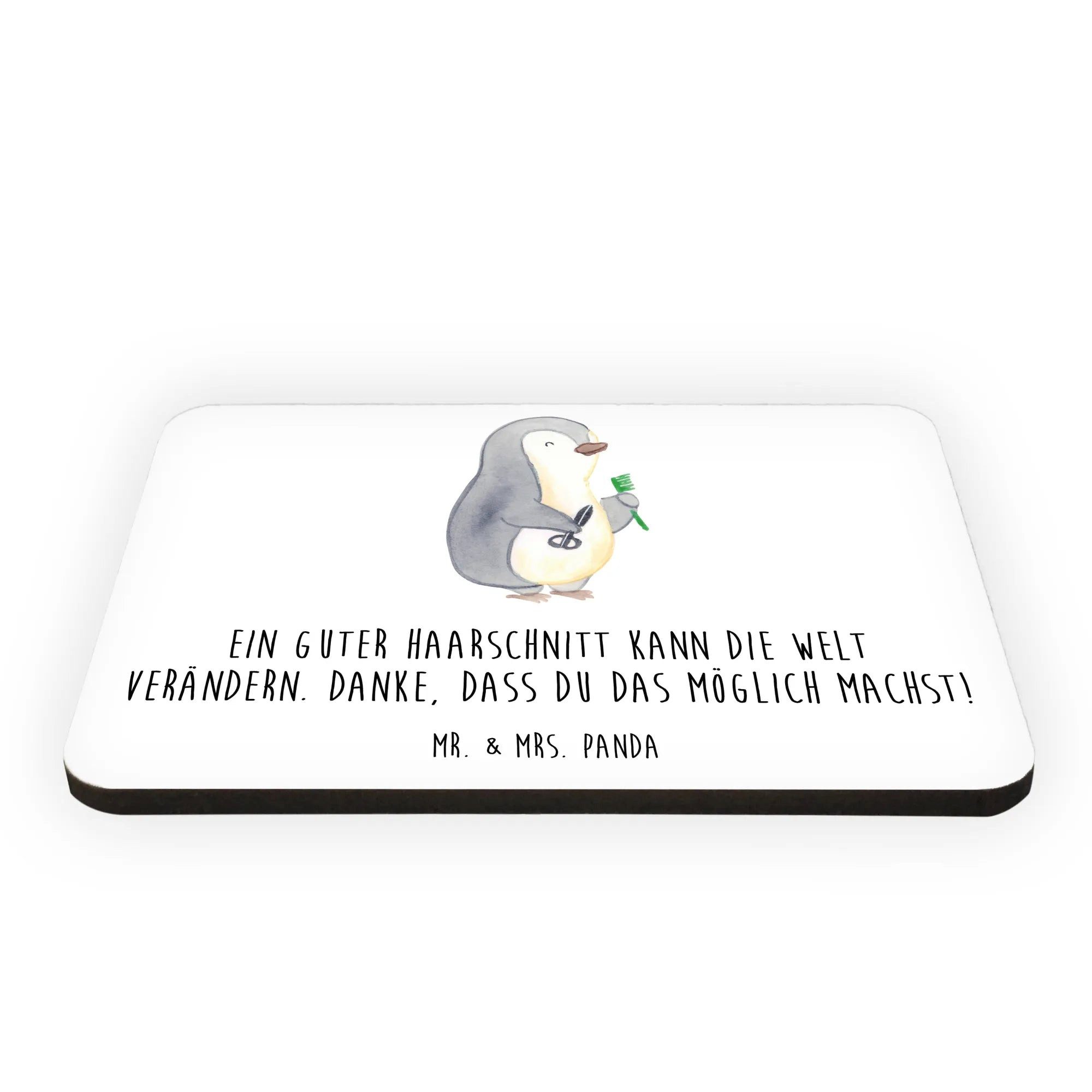 Thumbnail - Mr. & Mrs. Panda Magnet Friseur Wunder - Weiß - Geschenk, Wertschätzung Friseur, inspirierend (Packung, 1-St., Friseur),...