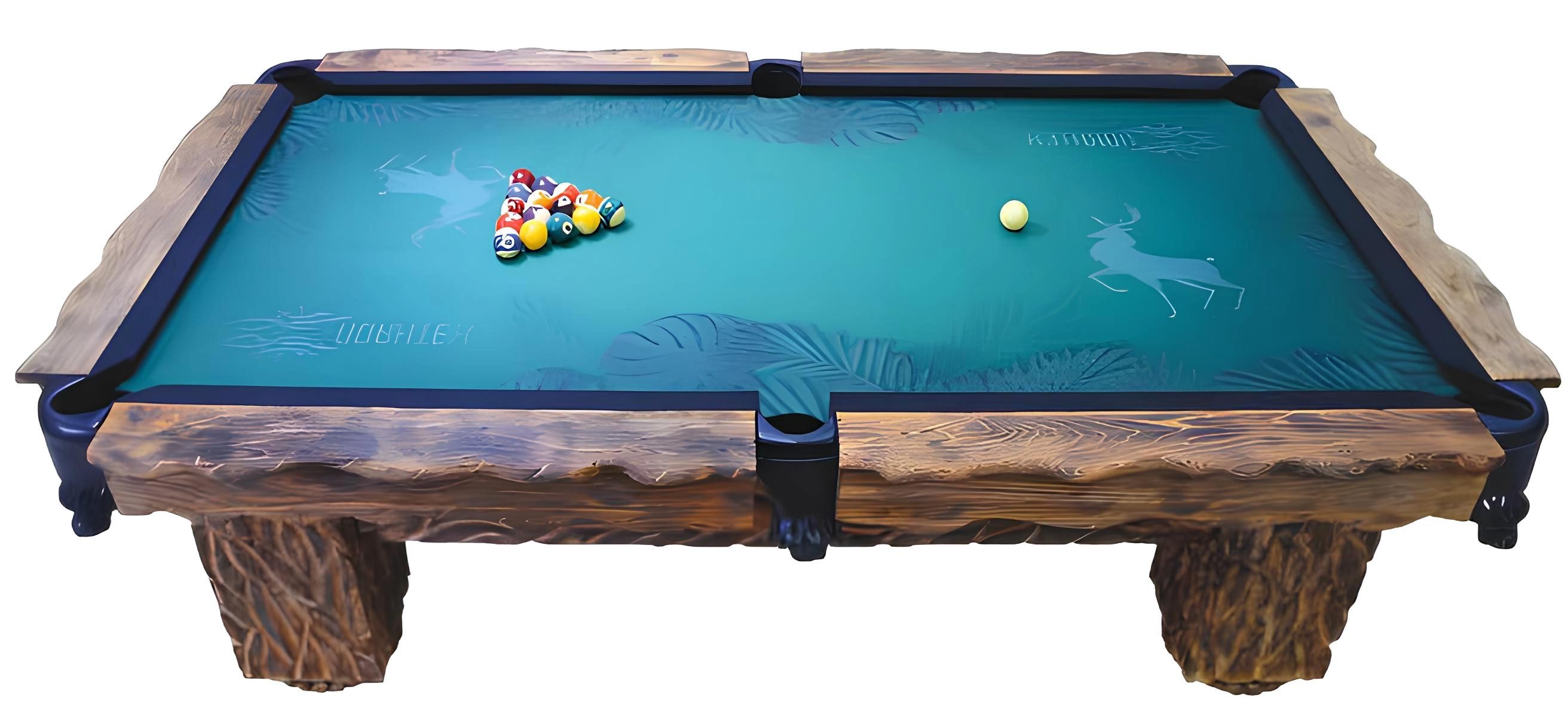 Xlmoebel Billardtisch Eleganter Holz-Billardtisch für gesellige Spielabende, Hergestellt in Europa