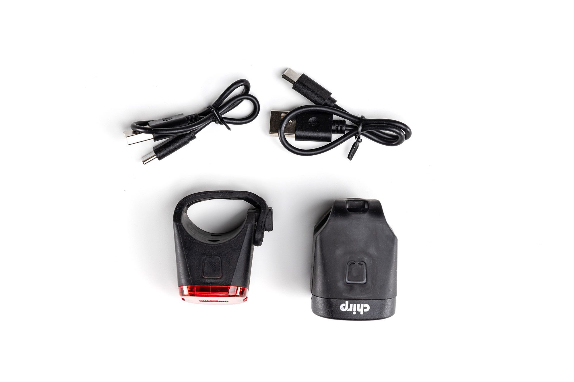 Chirp Fahrradbeleuchtung LS Q Lichtset 30 Lux, mit bis zu 4 Stunden Leuchtdauer