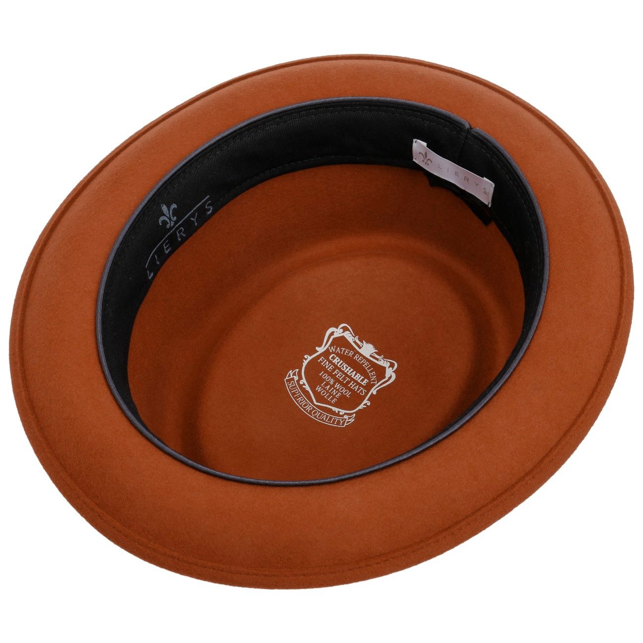 Lierys Fedora (1-St) Porkpie, Made in Italy