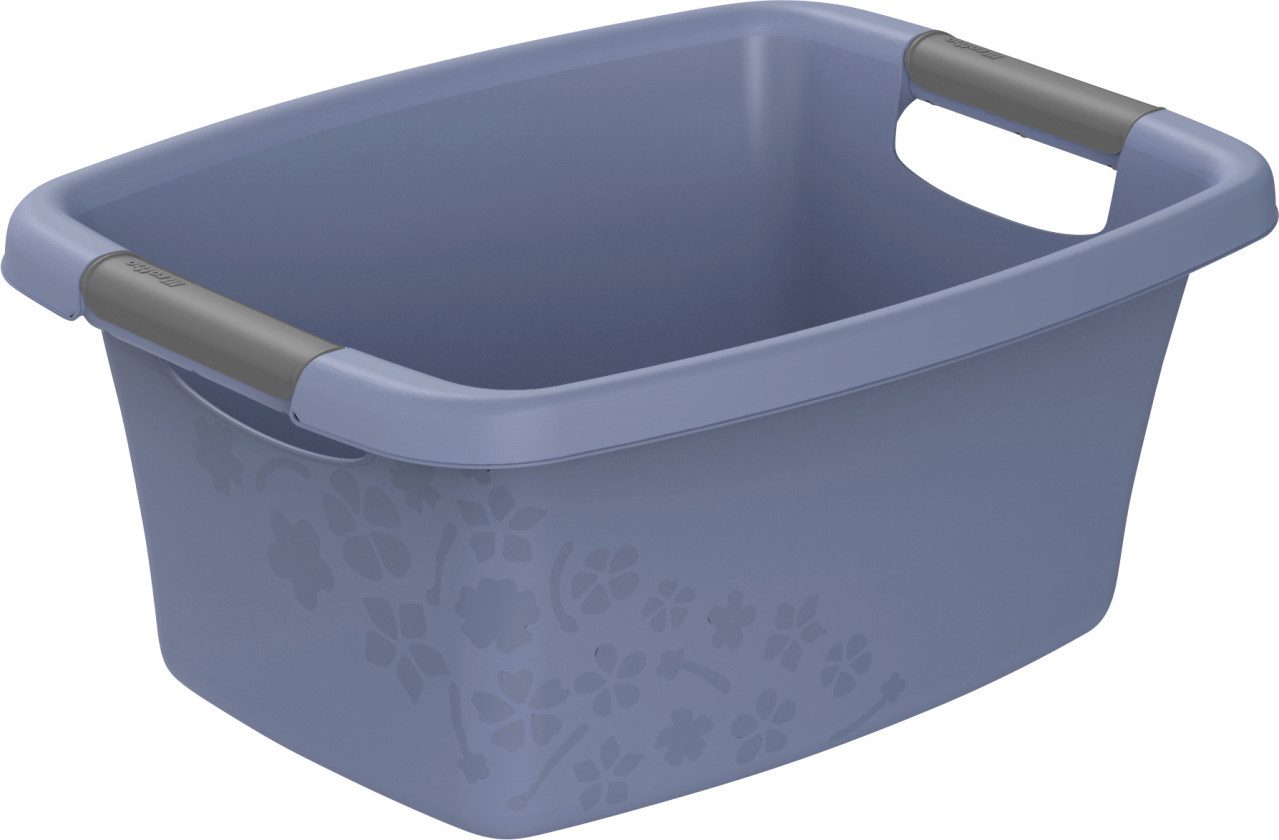 ROTHO Wäschekorb Rotho Wäschewanne Flowers 12 L horizon blue günstig online kaufen