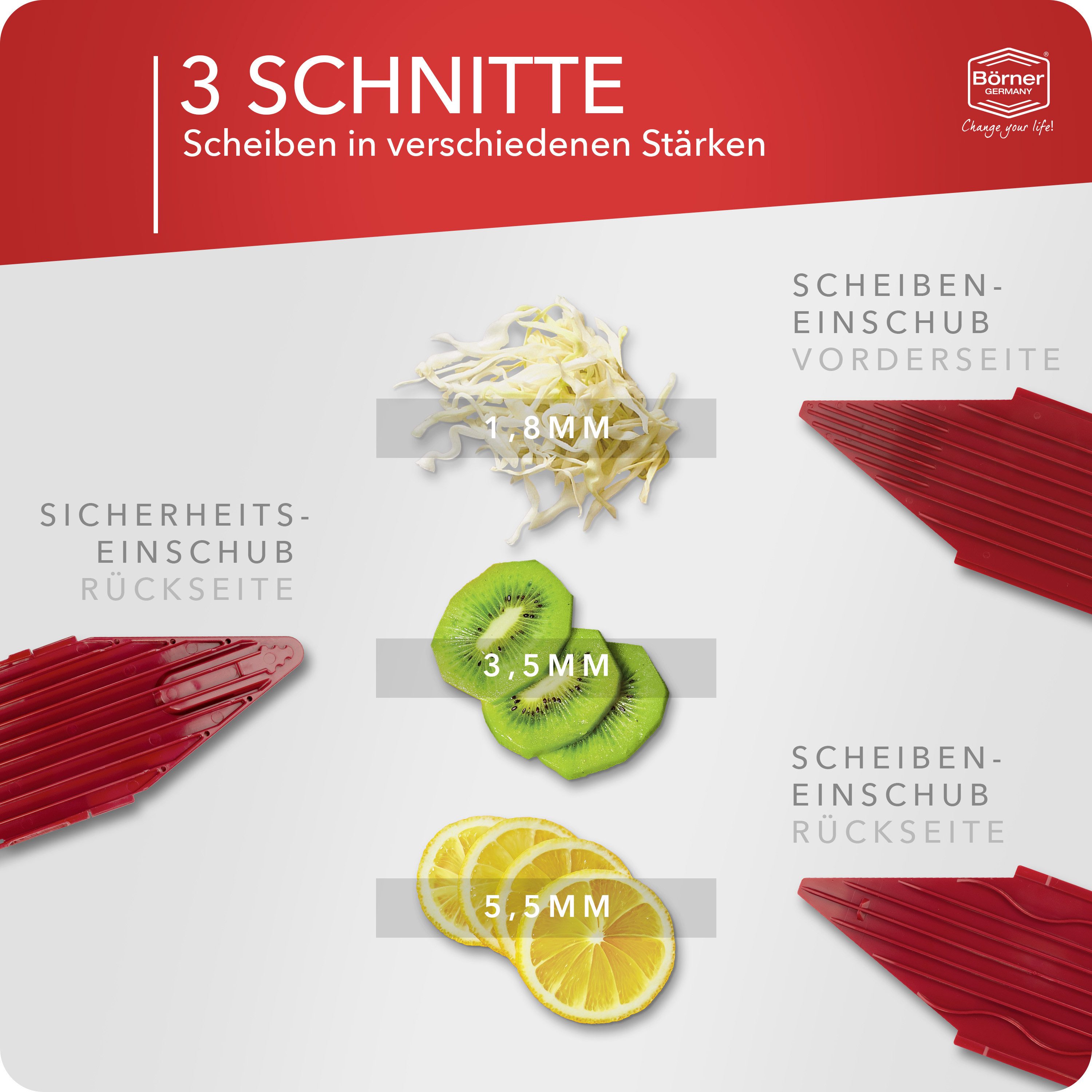 Börner Gemüsehobel Gemüsehobel V1 ClassicLine Basis Set