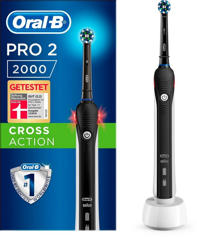 Oral B Elektrische Zahnburste Pro 2 00 Black Edition Aufsteckbursten 1 St Cross Action Online Kaufen Otto Oral B Elektrische Zahnburste Pro 2 00 Black Edition Aufsteckbursten 1 St Cross Action Online Kaufen Otto