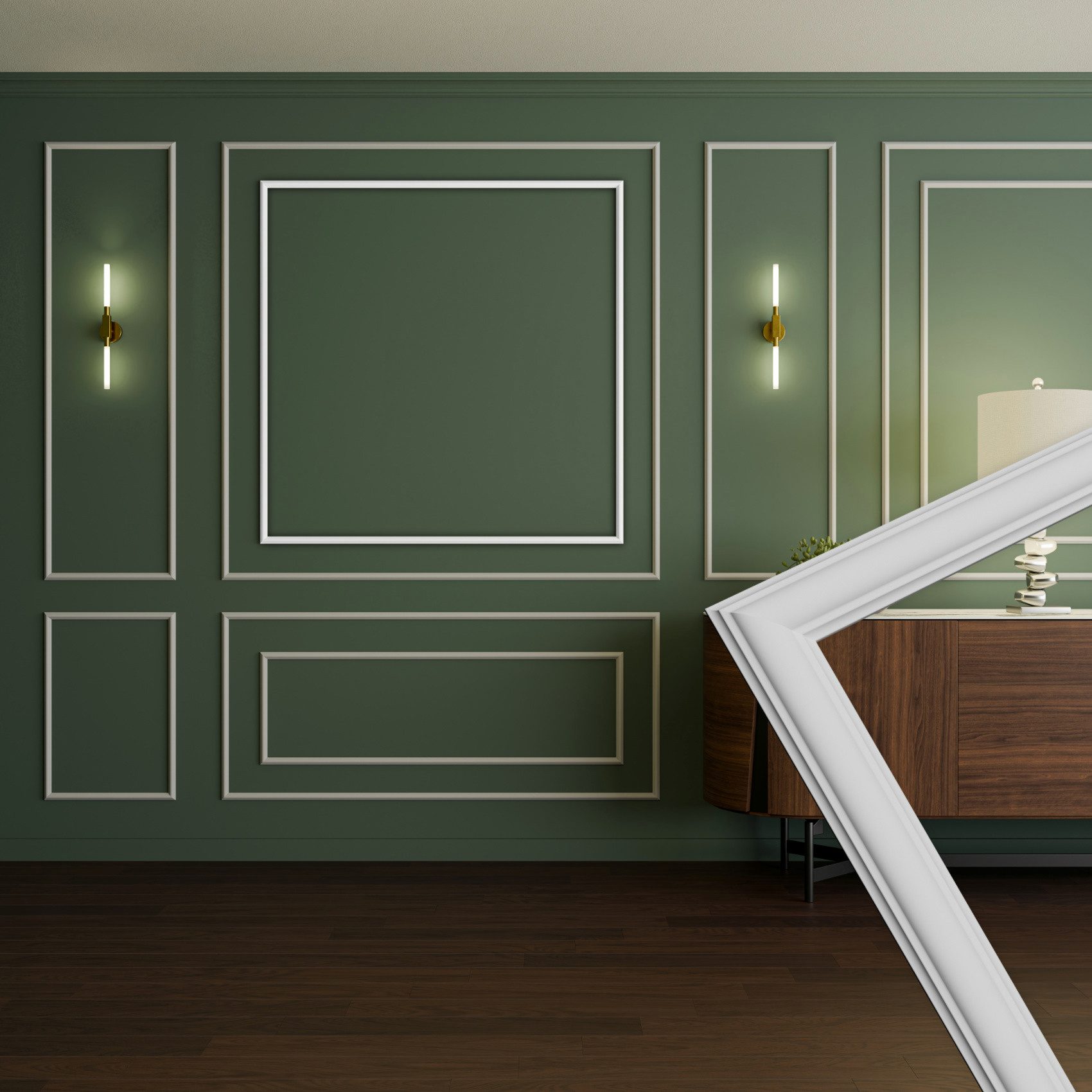 Hexim Stuckleiste RM16-L 116x116 cm, L - 116 x 116 cm, Wandrahmen Sets HDPS günstig online kaufen