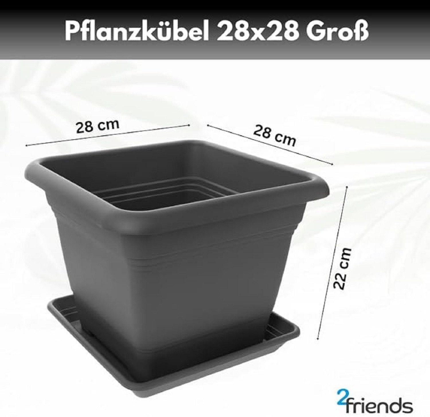 SUSTANIA Blumentopf Tomatentopf mit Untersetzer (14er günstig online kaufen