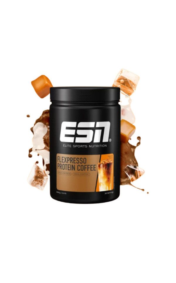 ESN Flexpresso Protein 908g - Caramel Flavor Pulver, 908 g, Pulver