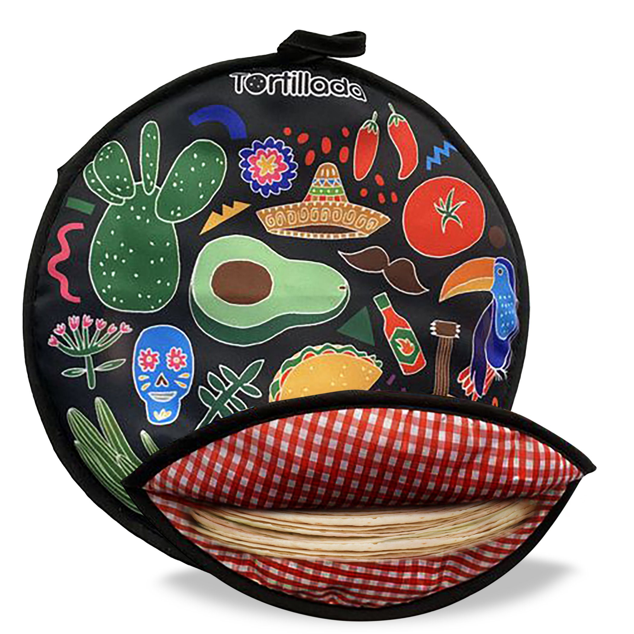 Tortillada Brotkorb Tortilla Warmer Black