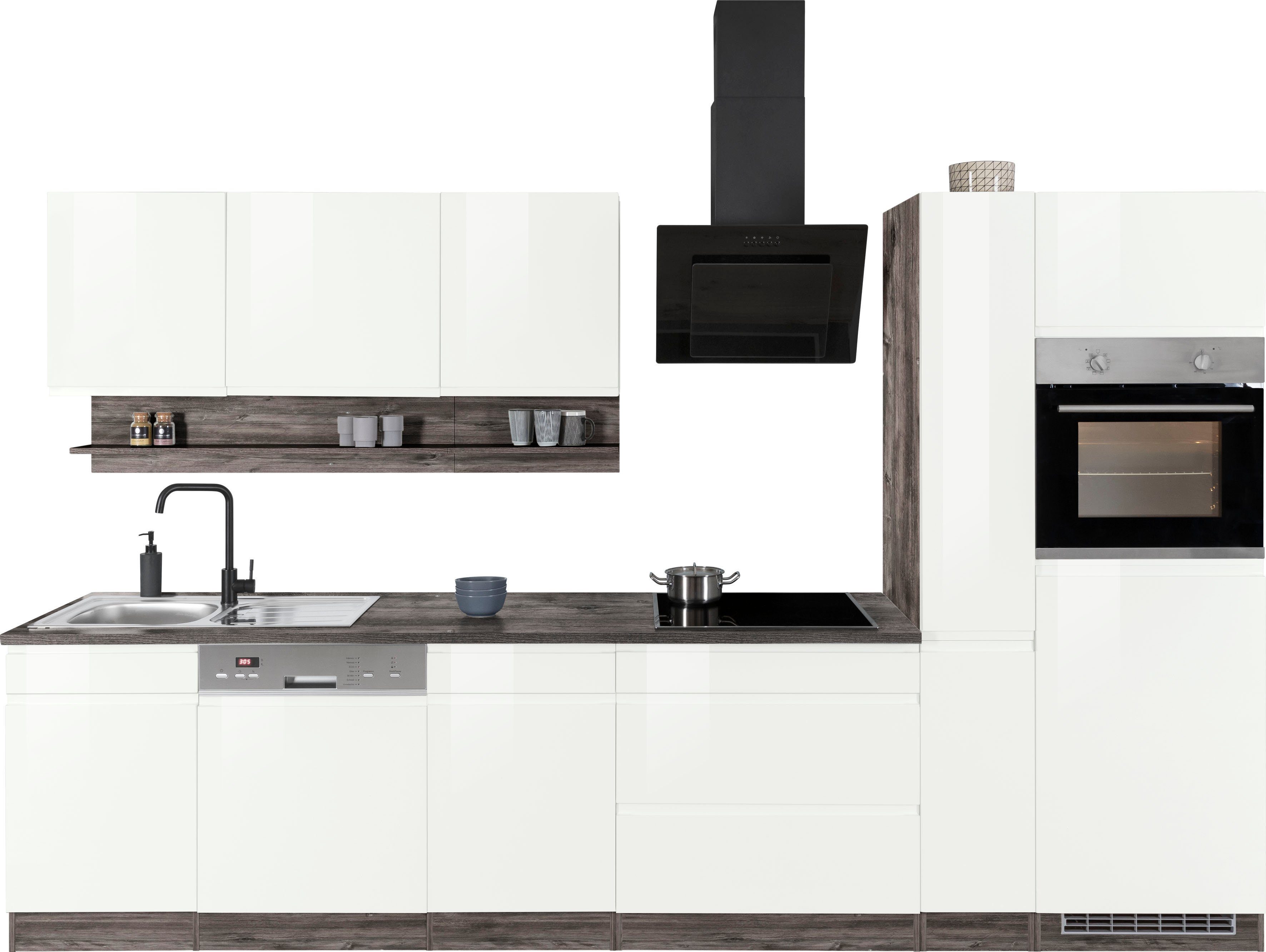KOCHSTATION Küchenzeile KS-Virginia, Breite 330 cm, günstig online kaufen