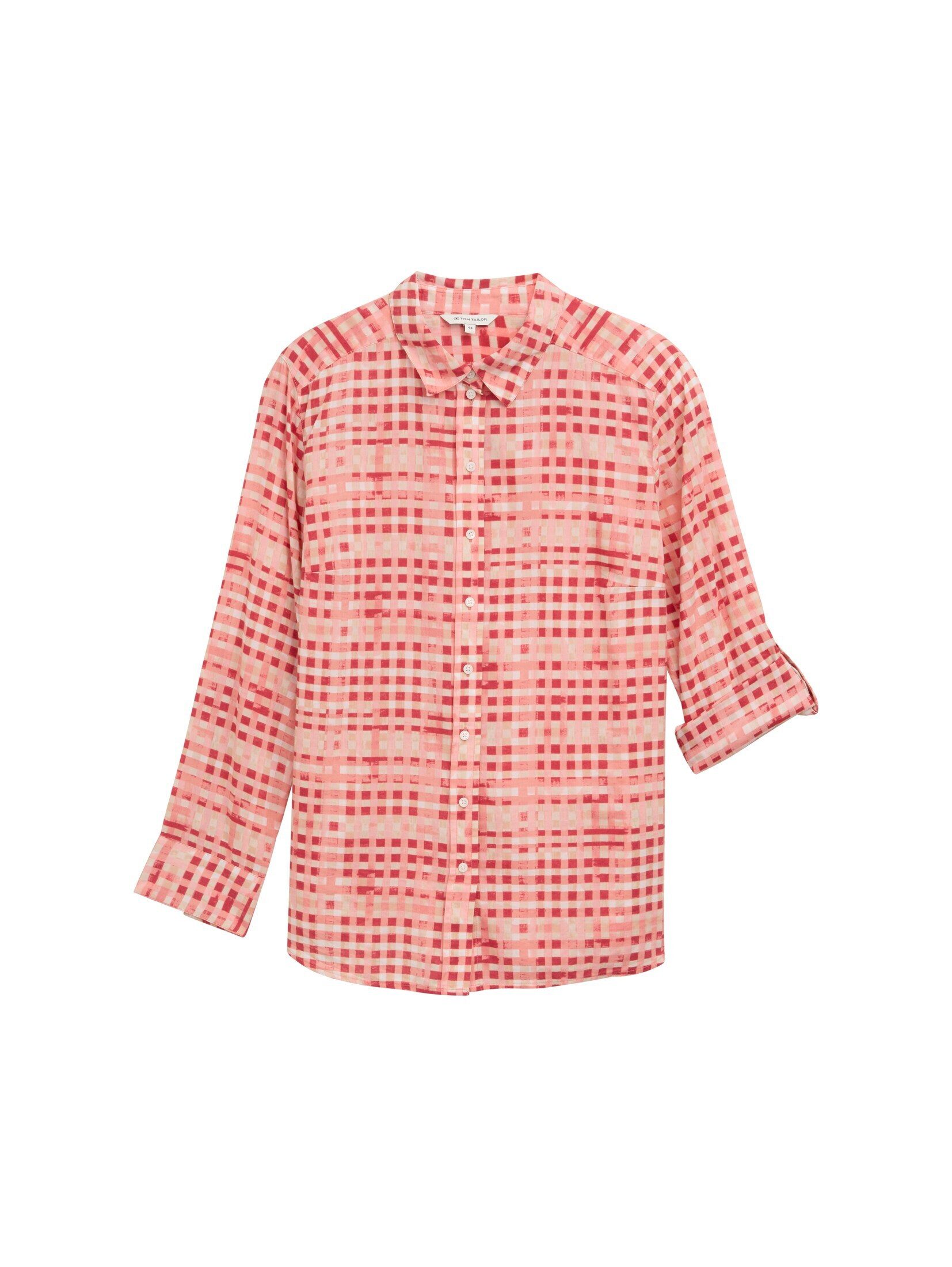TOM TAILOR PLUS Langarmbluse Blusen & Shirts Plus Size - Bluse mit Muster