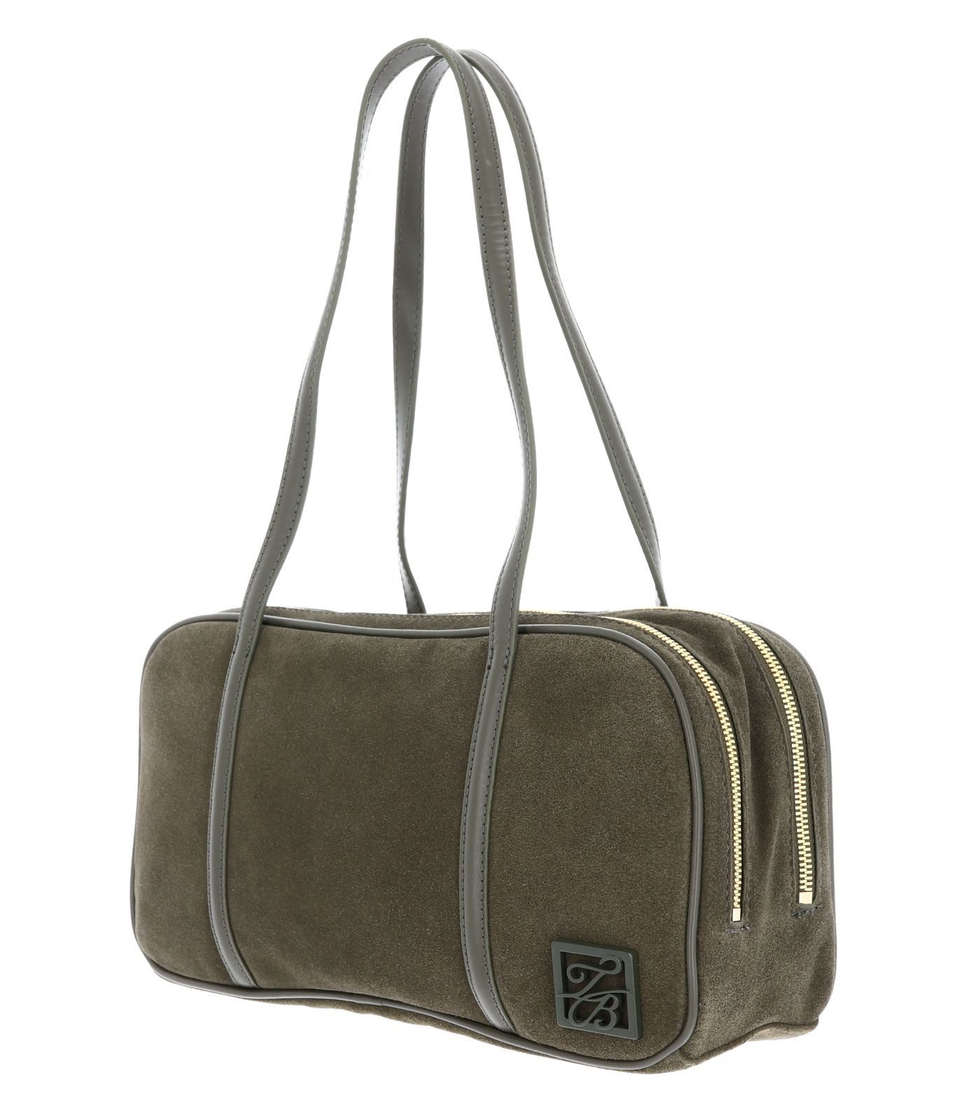 Ted Baker Schultertasche Double Zip Suede Bowler Bag, aus echtem Büffelleder