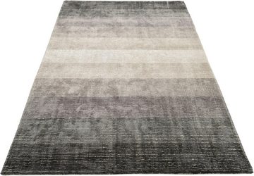 Teppich Nebraska, Timbers, rechteckig, Höhe: 13 mm, Design mit Streifen und Farbverlauf, mit dezentem Glanz, Viskose