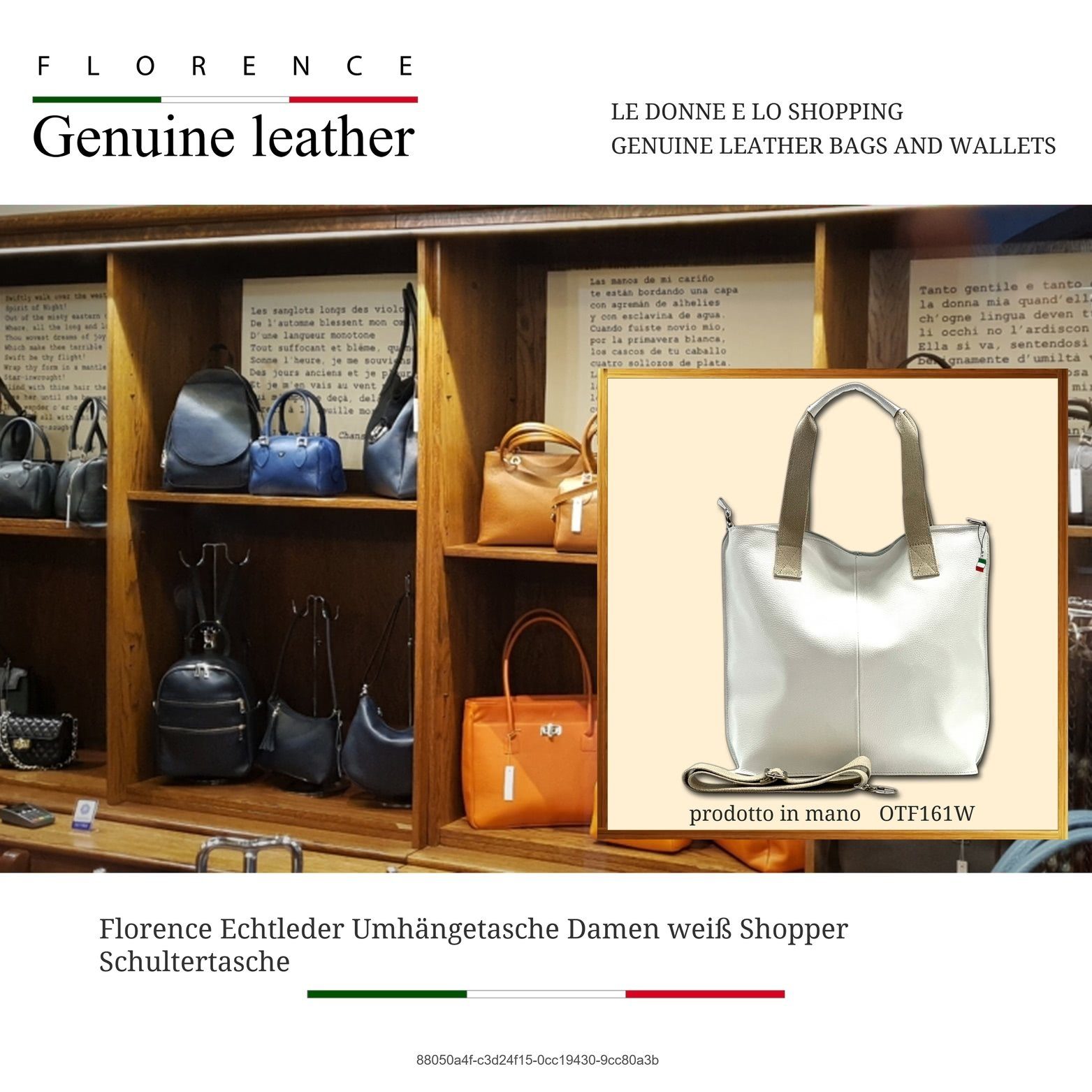 FLORENCE Shopper Florence Echtleder Umhängetasche Damen günstig online kaufen