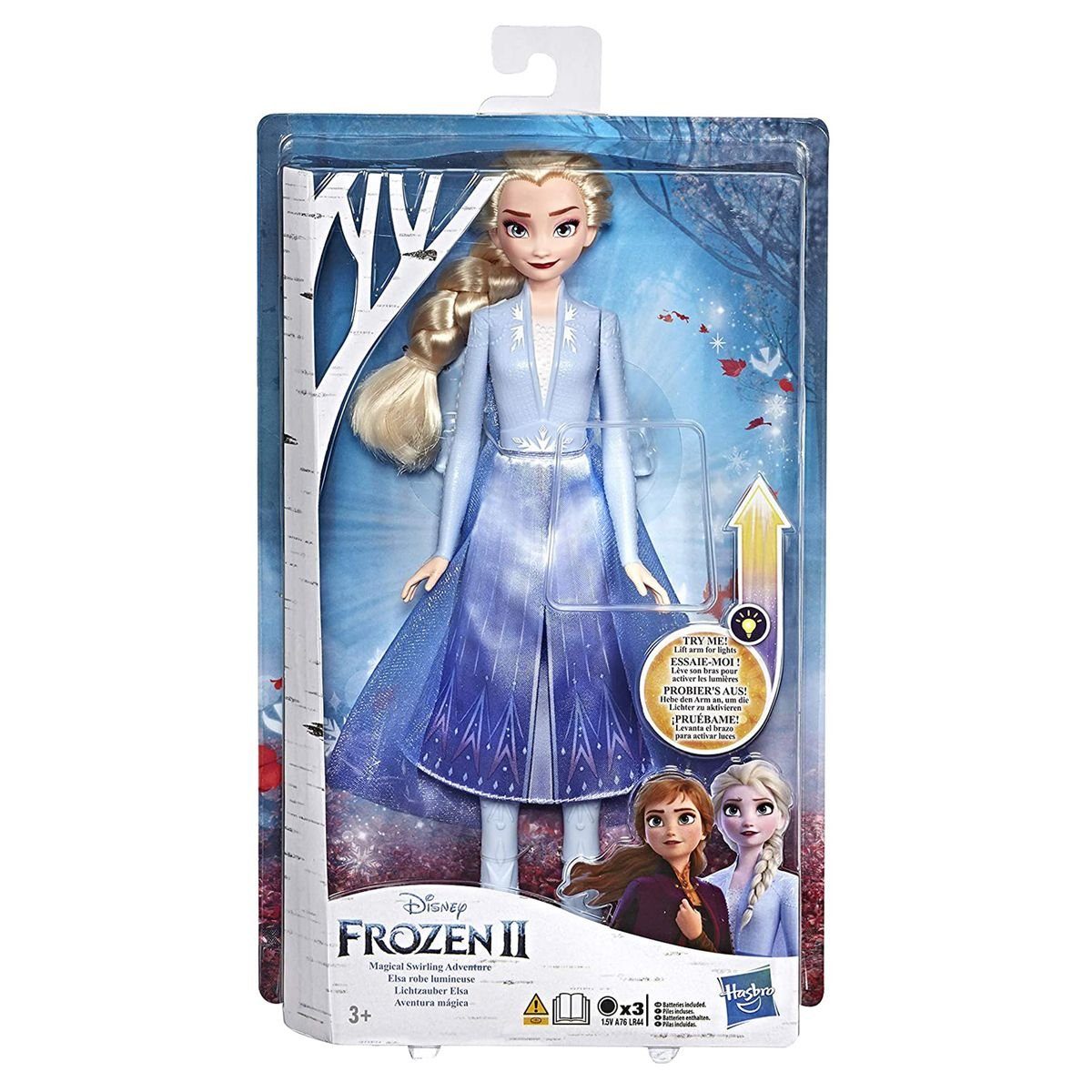 Disney Frozen Lichtzauber II Anziehpuppe Hasbro - (E6952) E7000 - - Hasbro Elsa