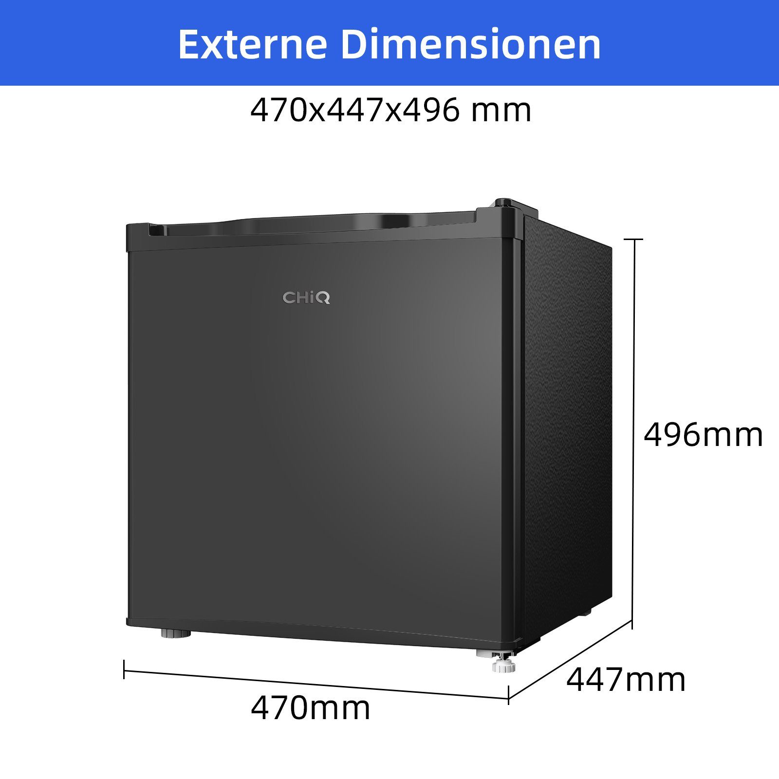 cm Kühlschrank, Kühlschrank Top auf 50 CHiQ Jahre Garantie hoch, den 39dB,12 Table CSD46D4E, Kompressor breit, cm Mini 47