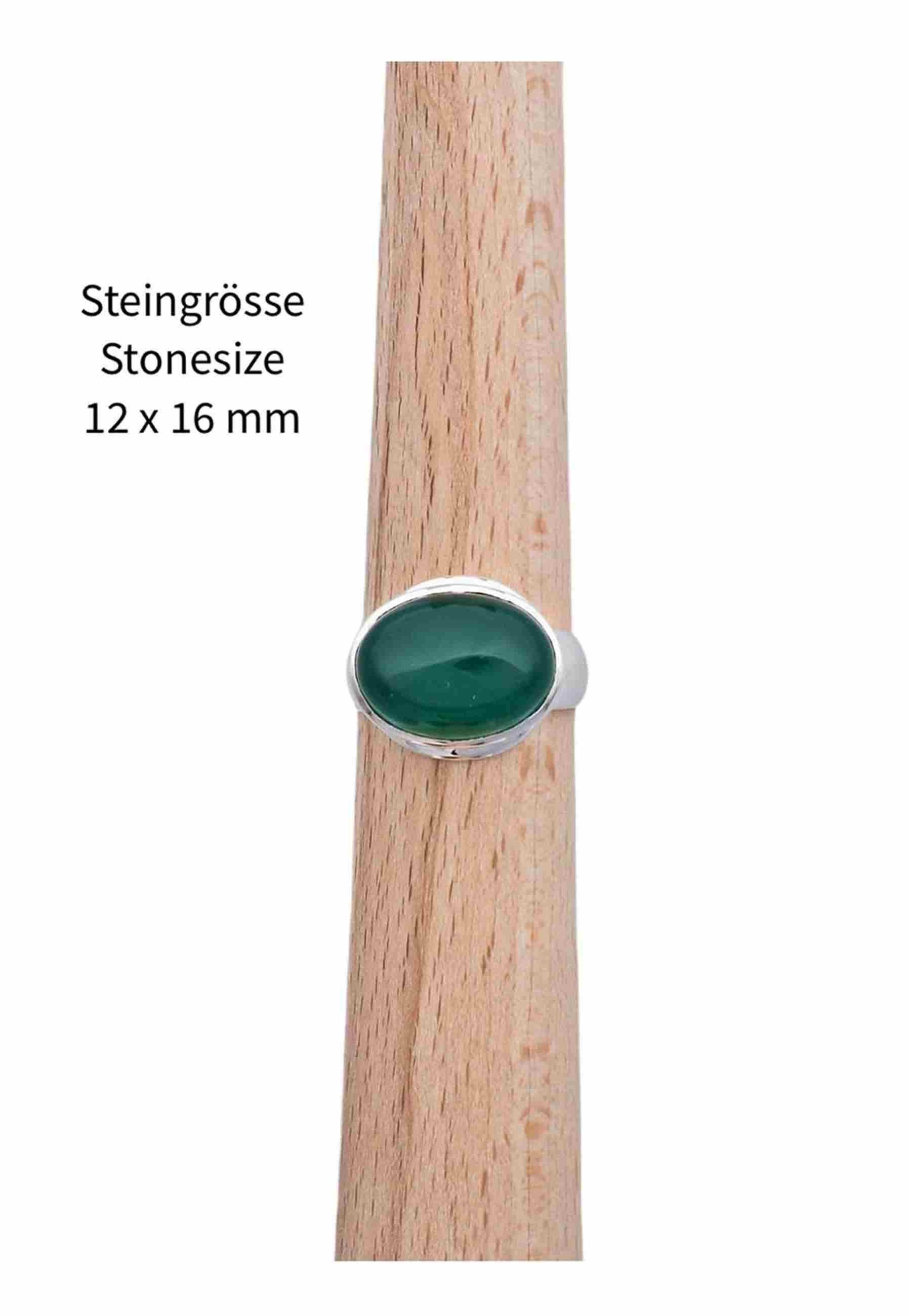 mantraroma Silberring URGAMAL aus 925 Silber mit grünen Onyx (Ring mit Schm günstig online kaufen