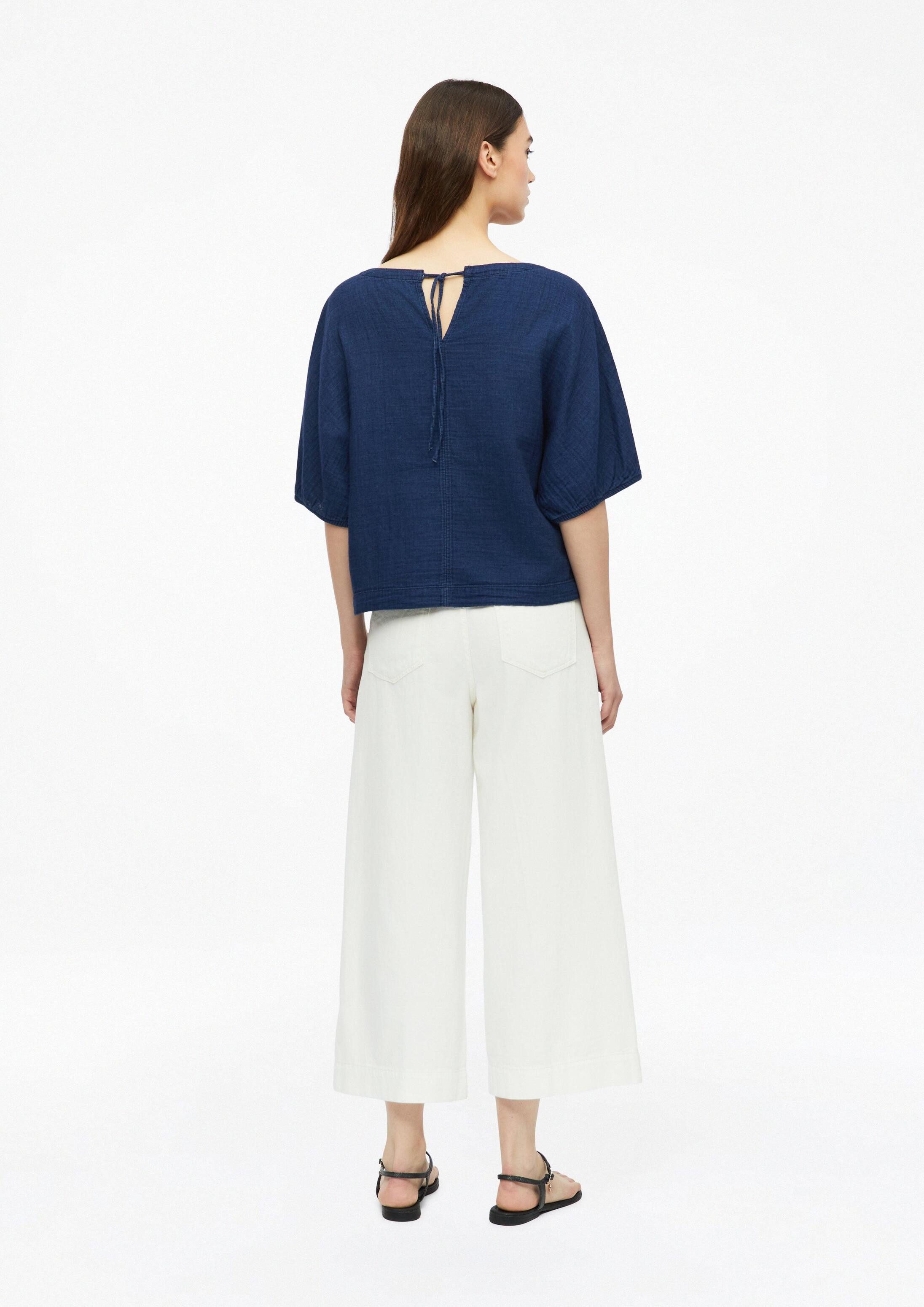 s.Oliver Kurzarmbluse Bluse Relaxed Bluse im Denim-Look