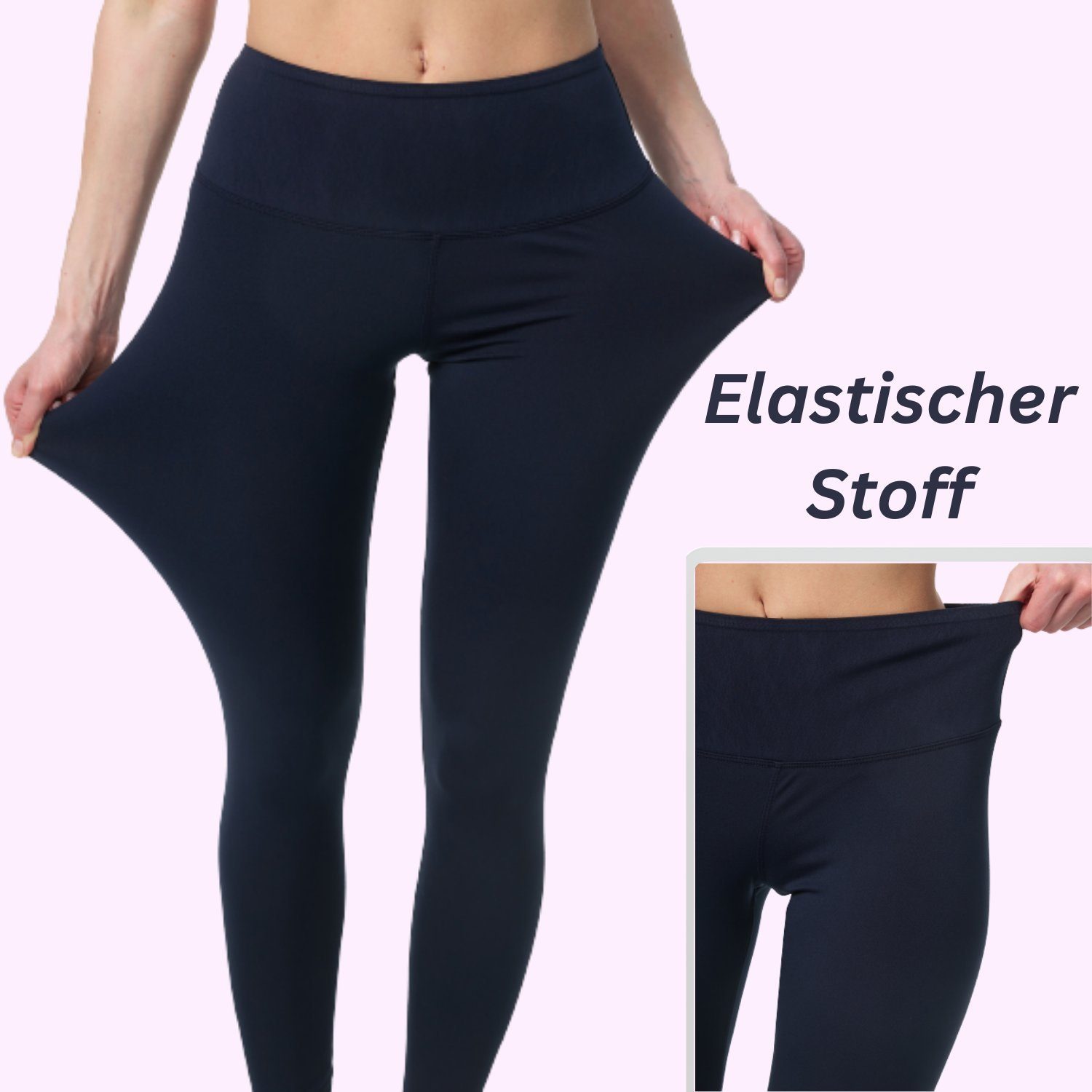 Frentree Leggings für Damen, Lange Sport Leggings, Yoga Hose in vielen Farben, Laufhose mit hohem Komfort, High Waist