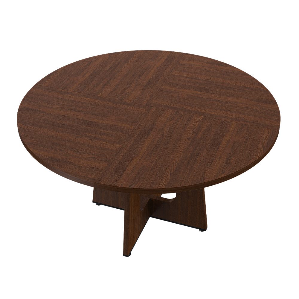 BBWL Esstisch für 4–6 Personen, stabiler Küchentisch Esszimmertisch, Modularer runder Esstisch 120 cm aus MDF