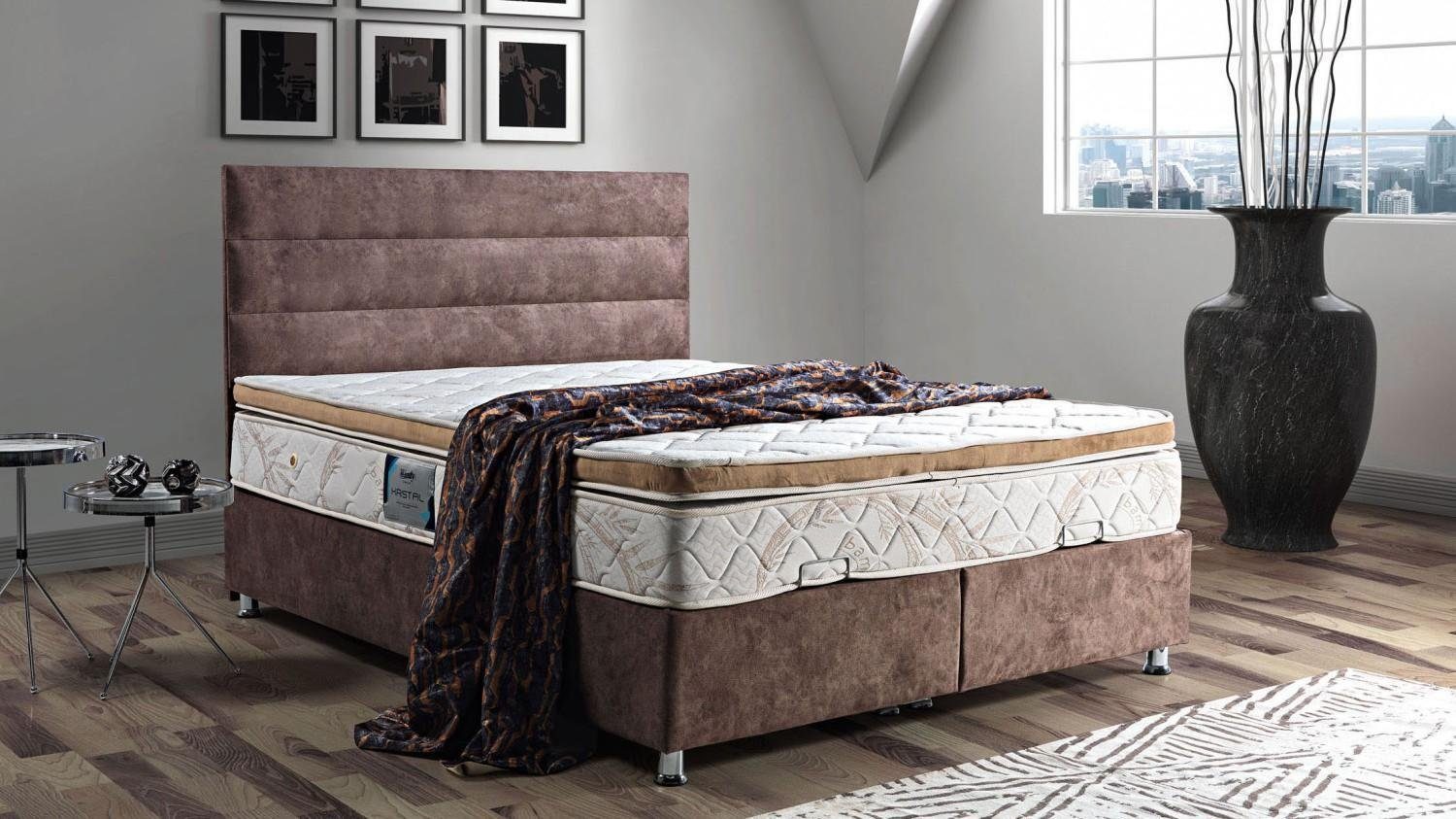 JVmoebel Bett Bett Design Betten Luxus Bettkasten Polster Schlafzimmer Möbel Stoff (Bett), Made In Europe