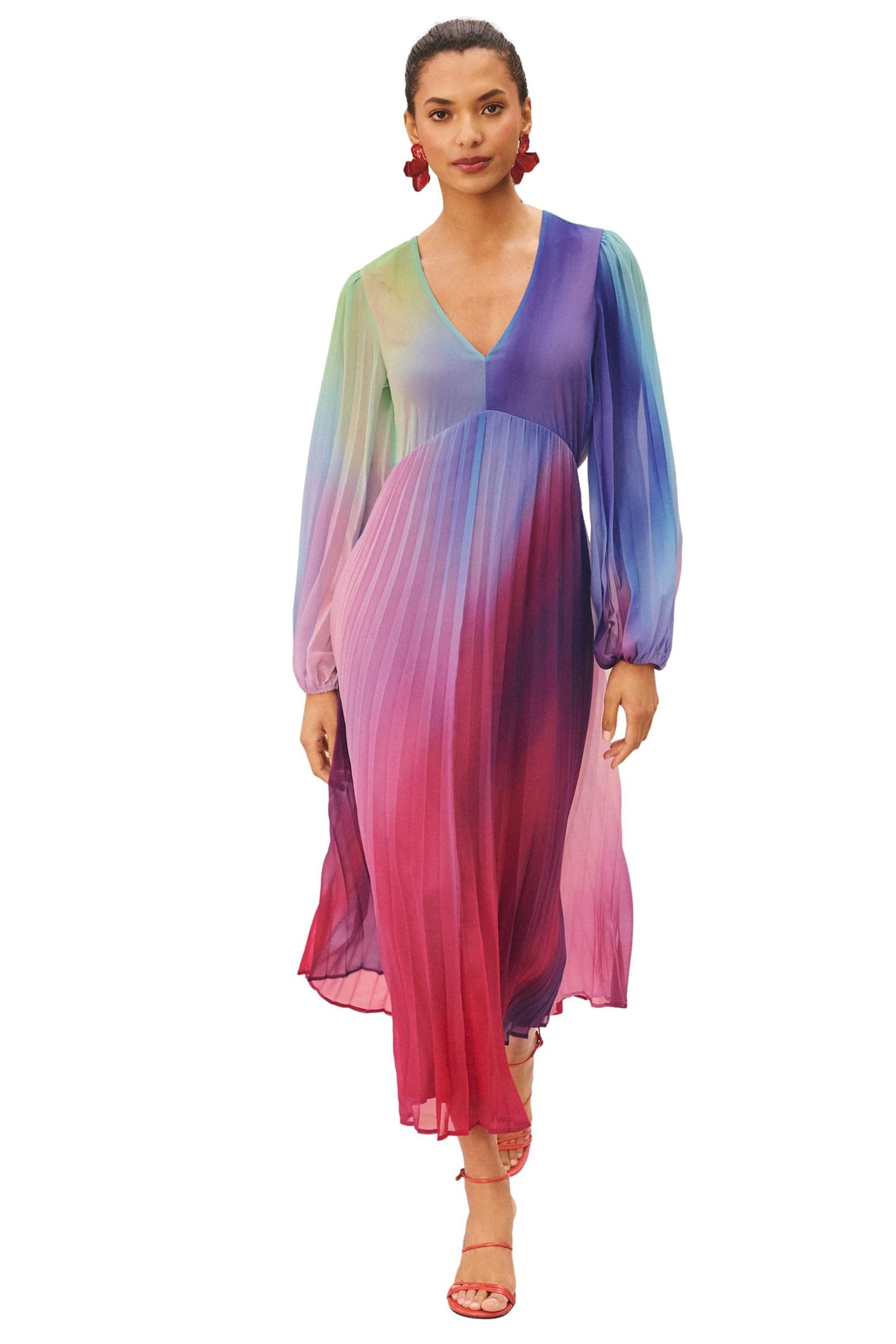 Love & Roses Chiffonkleid Love & Roses Chiffon-Midikleid, Regular (1-tlg)