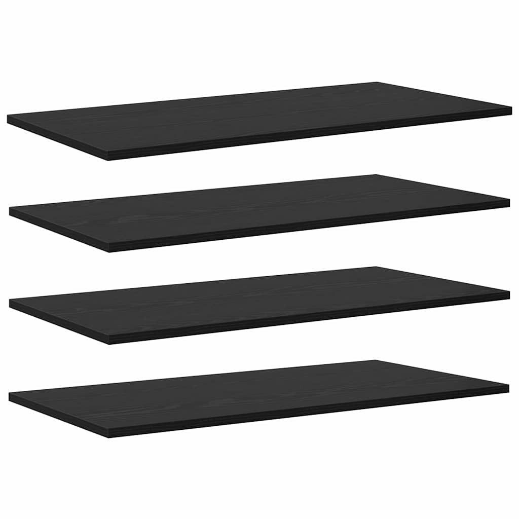vidaXL Bücherregal Regalbrett 4 pcs Schwarz günstig online kaufen