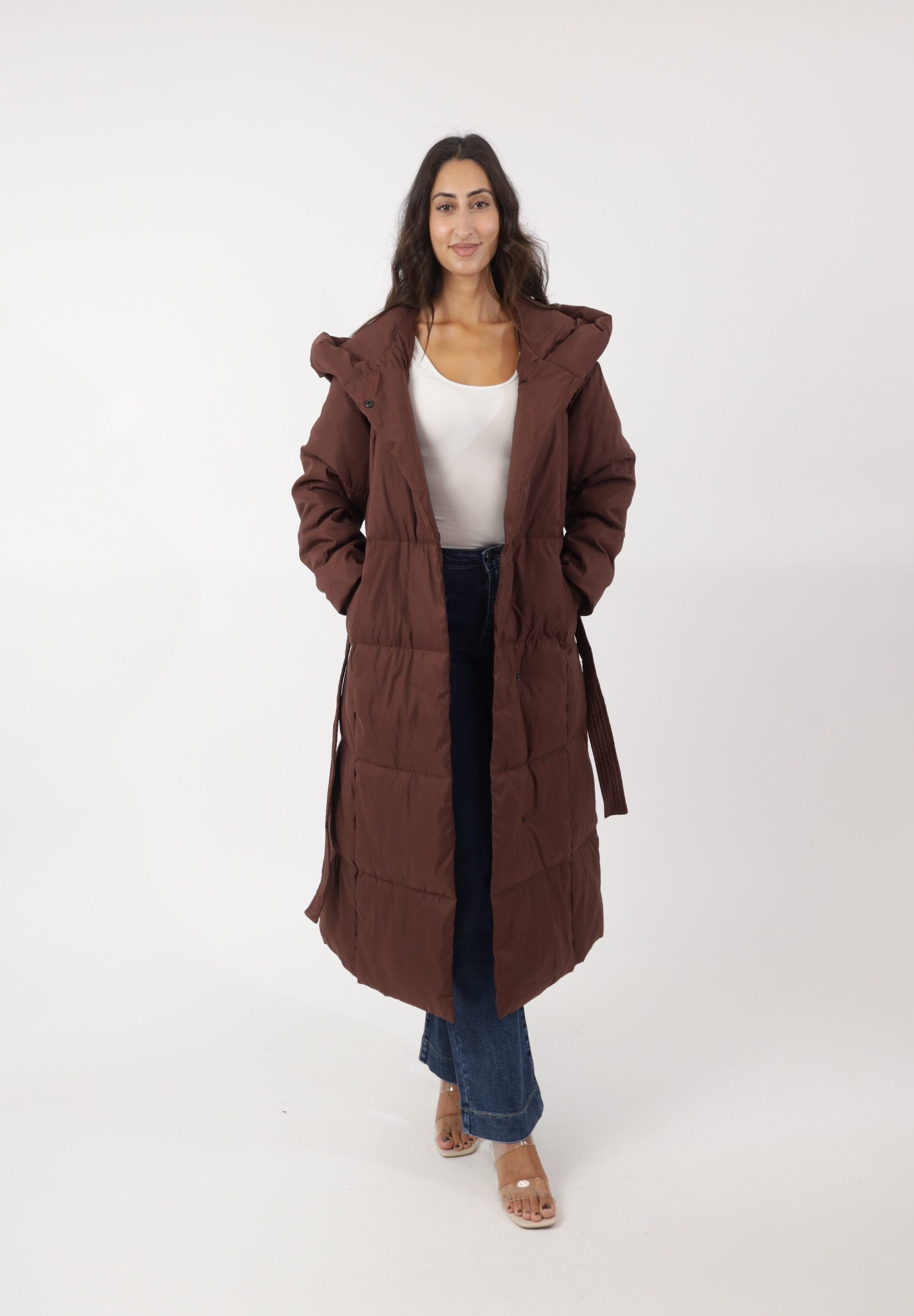 Elara Wintermantel Puffermantel mit Kapuze