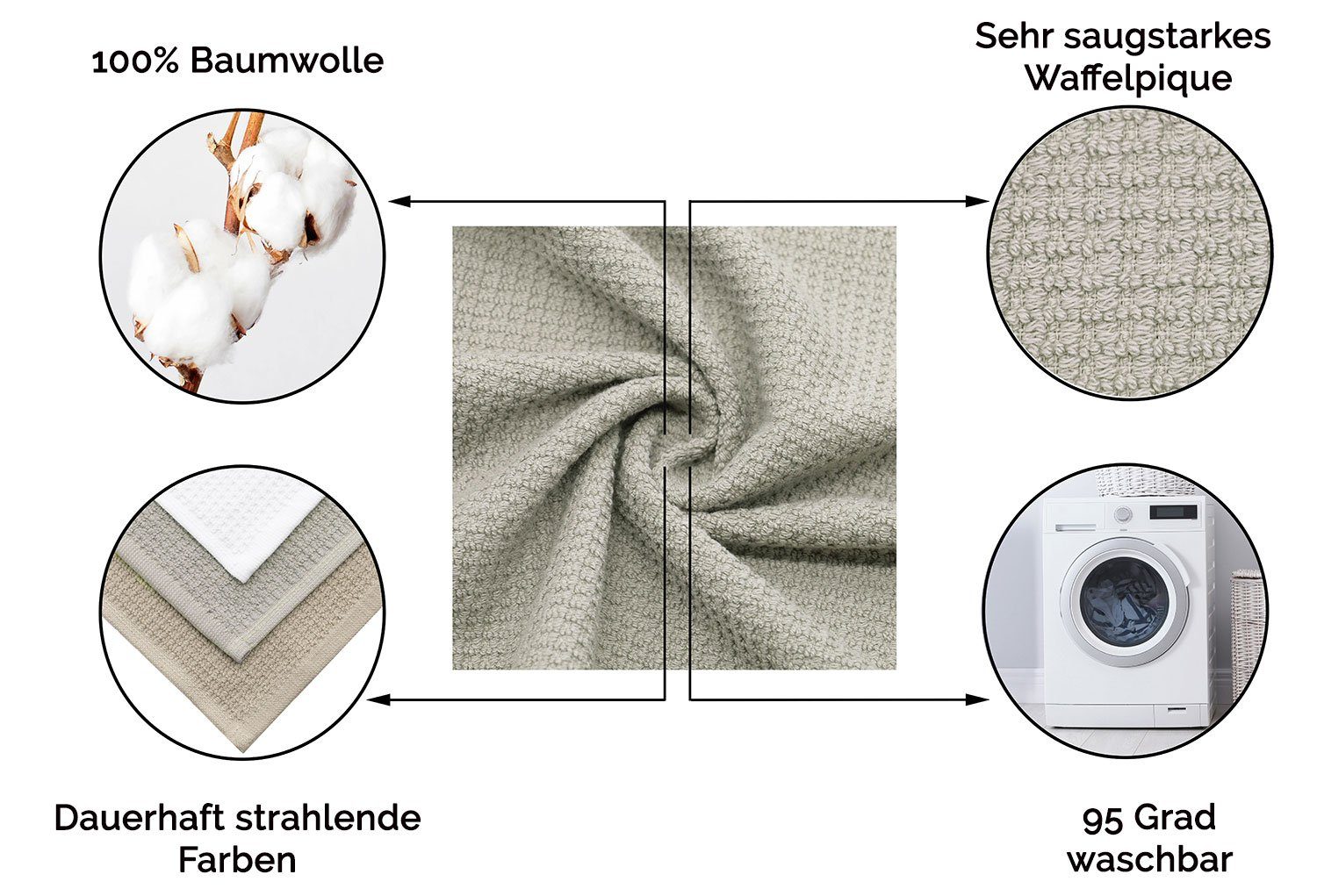 ZOLLNER Gästehandtücher, Glattvelours (10-St), 30 x günstig online kaufen