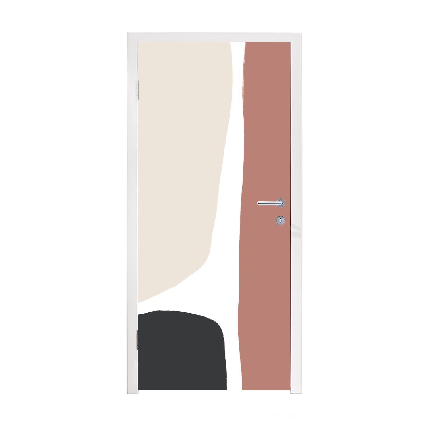 MuchoWow Türtapete Pastell - Abstrakt - Design, Matt, bedruckt, (1 St), Fototapete für Tür, Türaufkleber, 75x205 cm