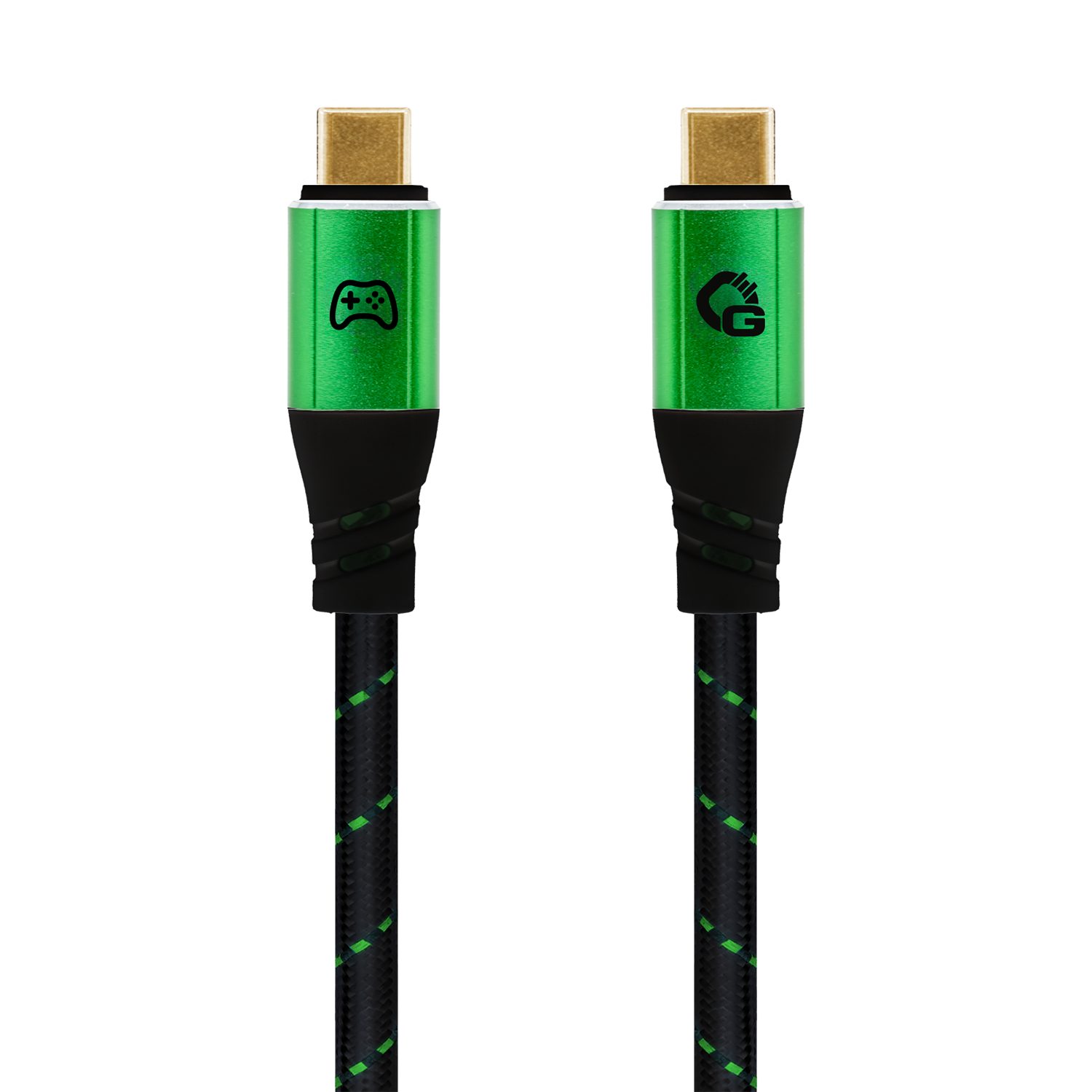 OEHLBACH GAMING New Game Green USB-Kabel, USB Typ-C, USB Typ-C (200 cm), 24kt vergoldete Kontakte